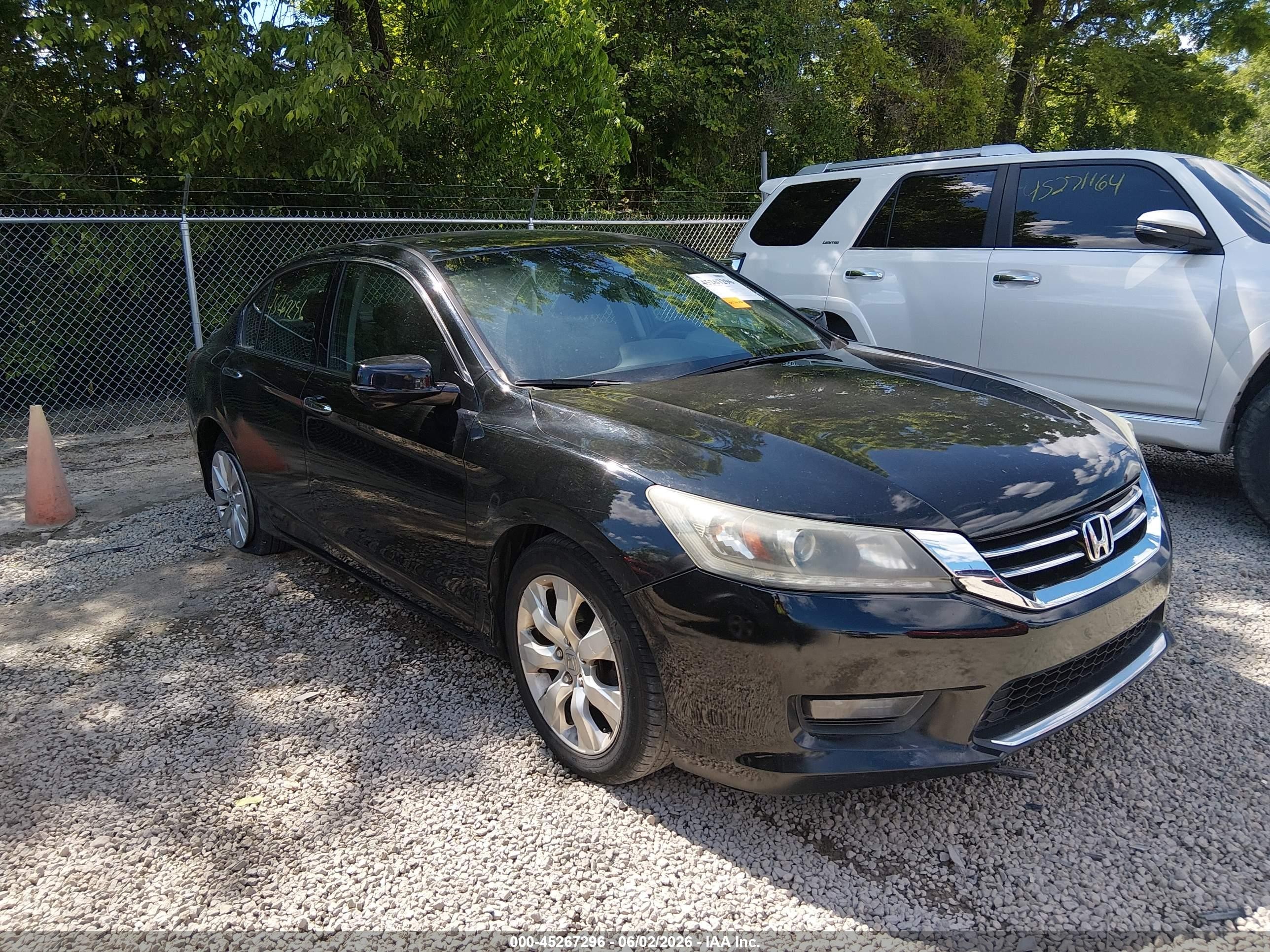 2015 Honda Accord Ex-l V-6 Черный vin: 1HGCR3F87FA016573