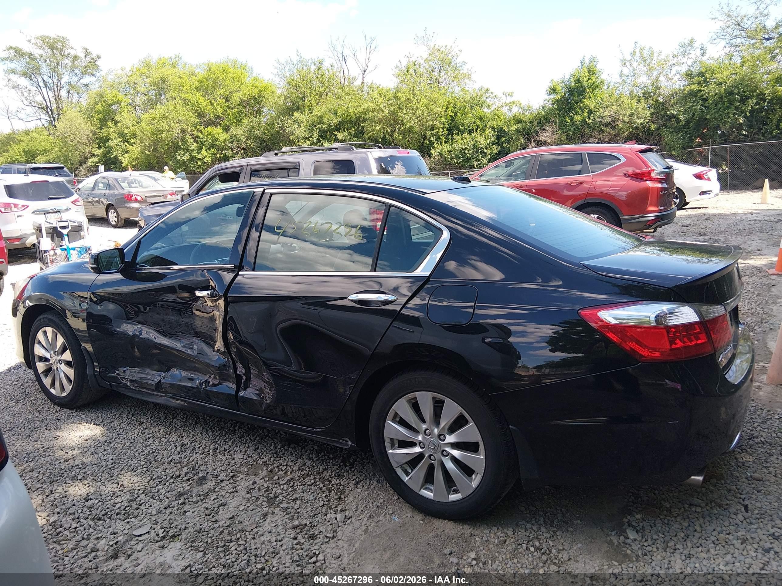 2015 Honda Accord Ex-l V-6 Черный vin: 1HGCR3F87FA016573