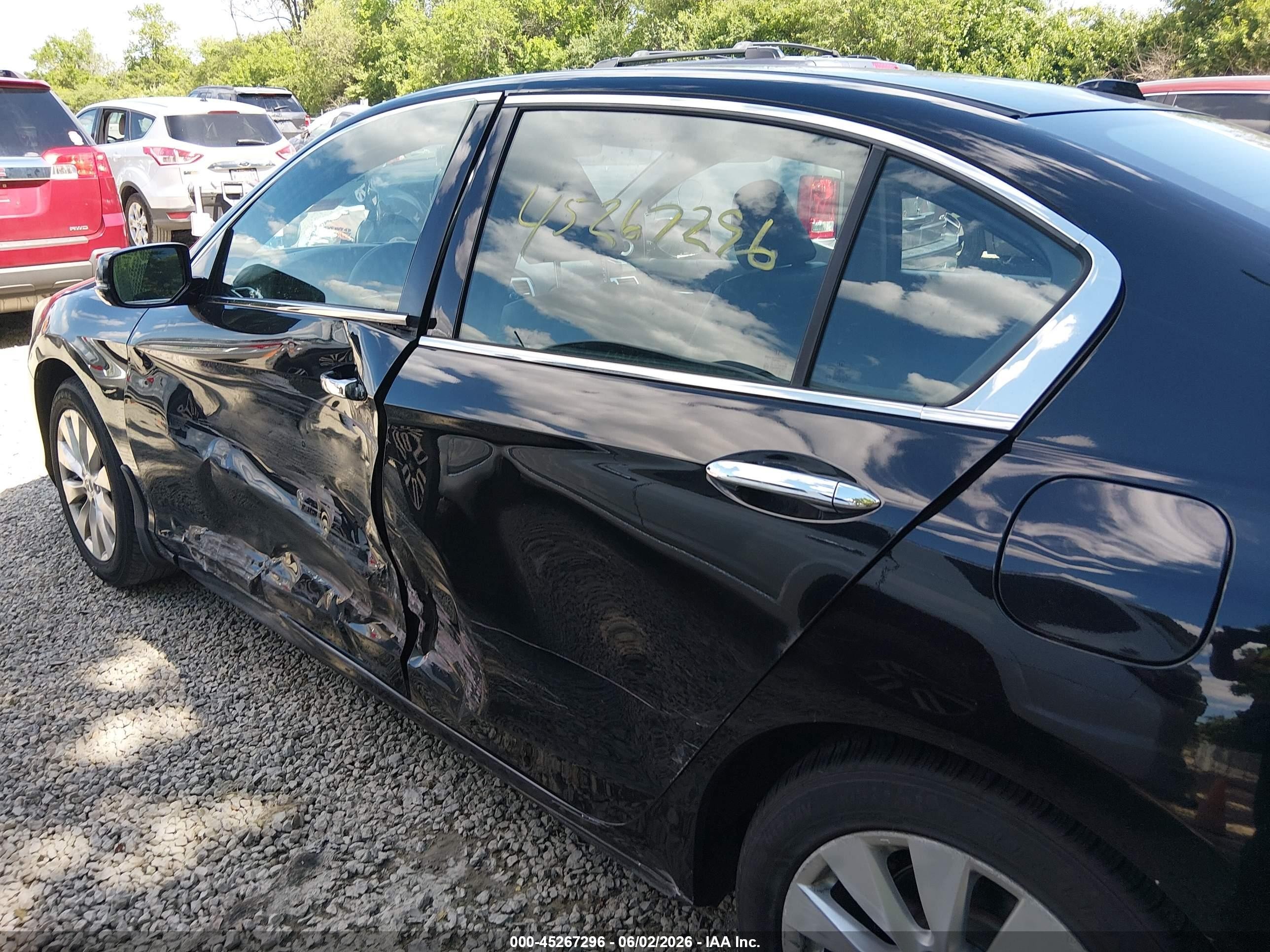 2015 Honda Accord Ex-l V-6 Черный vin: 1HGCR3F87FA016573