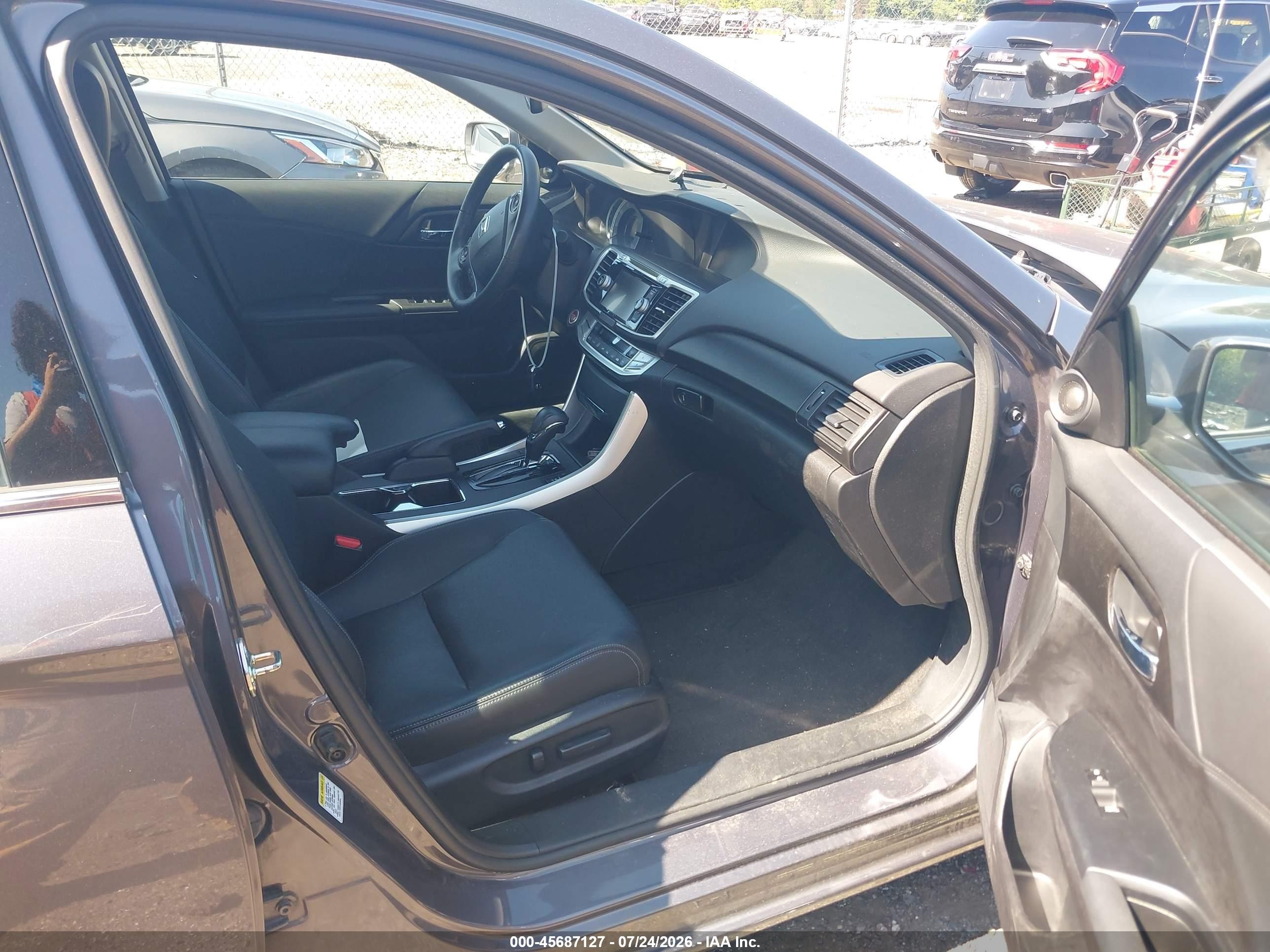 2015 Honda Accord Ex-l V-6 Серый vin: 1HGCR3F87FA019389