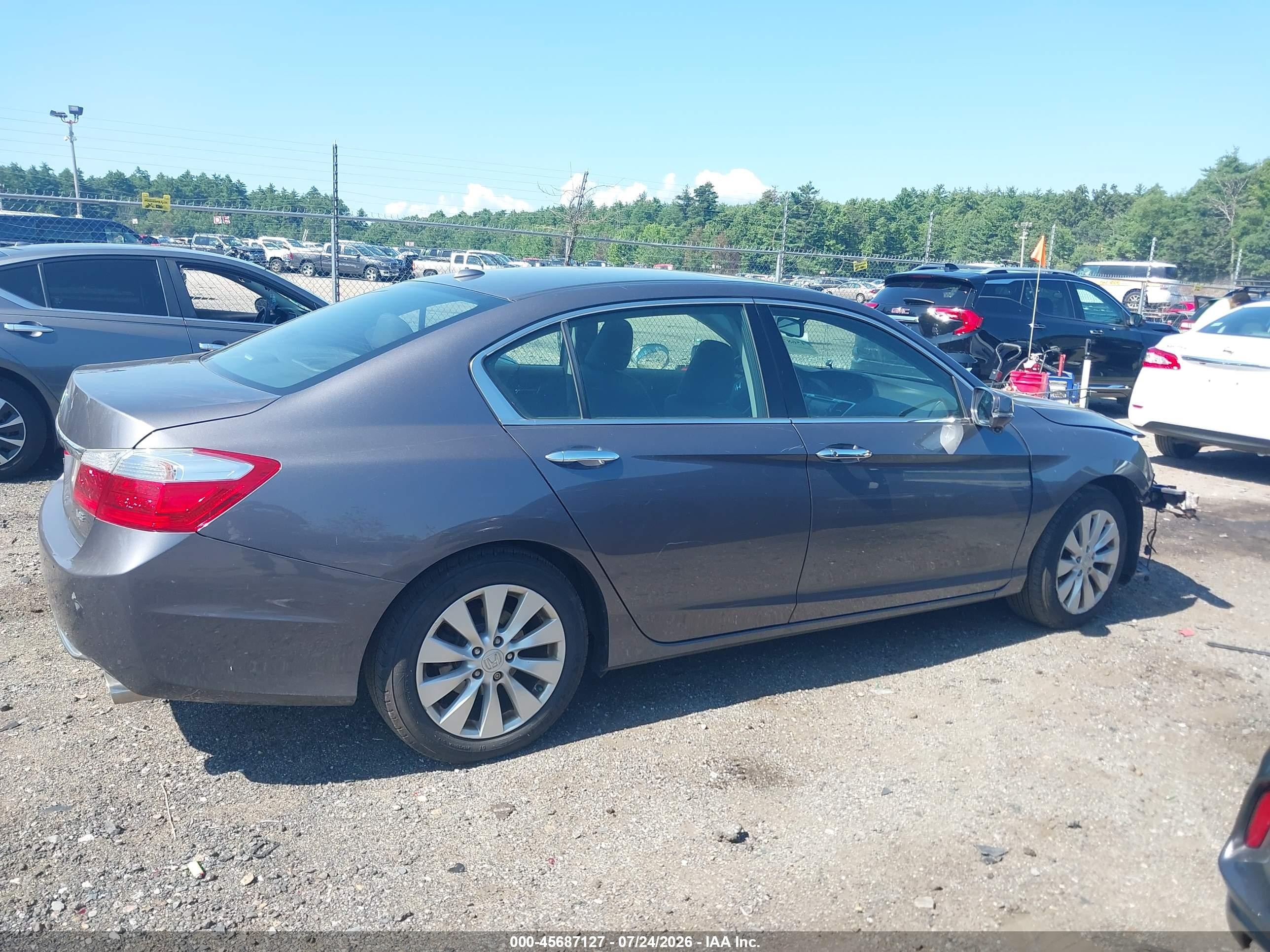 2015 Honda Accord Ex-l V-6 Серый vin: 1HGCR3F87FA019389