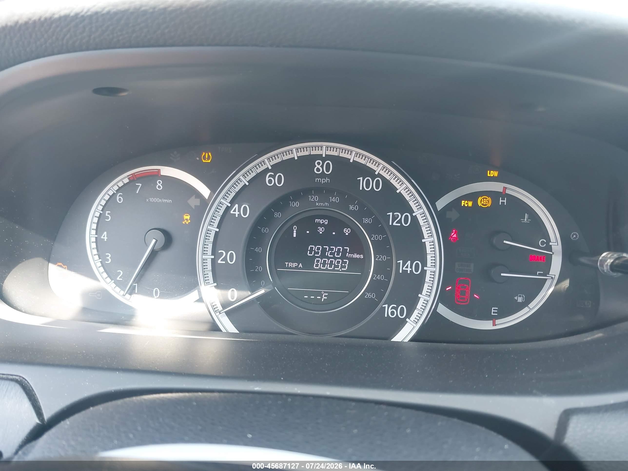 2015 Honda Accord Ex-l V-6 Серый vin: 1HGCR3F87FA019389