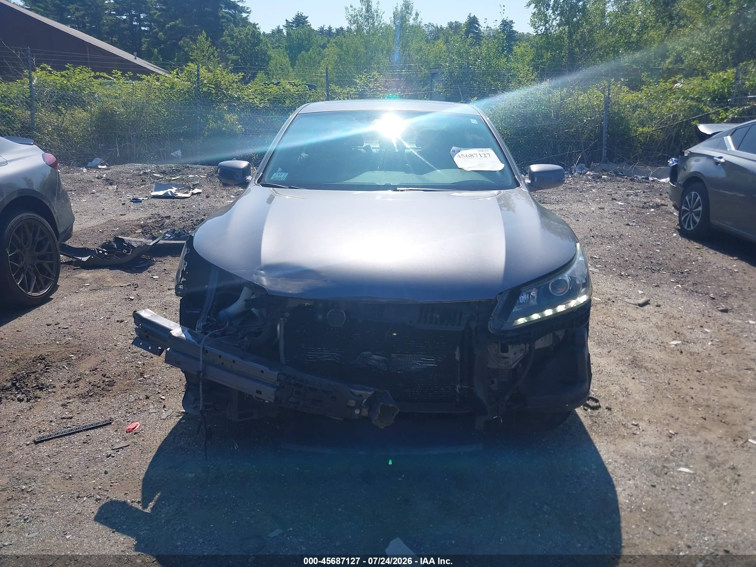 2015 Honda Accord Ex-l V-6 Серый vin: 1HGCR3F87FA019389