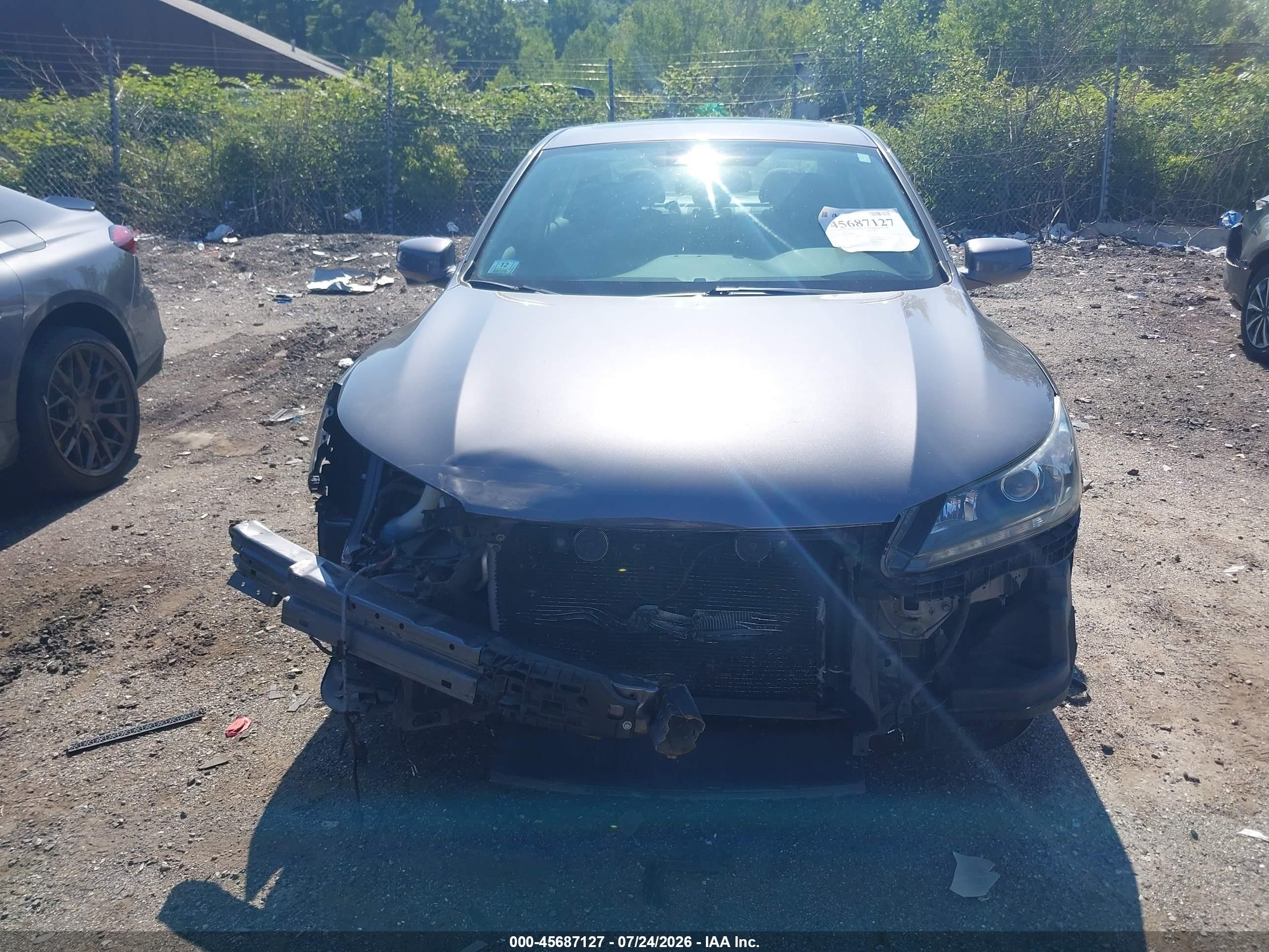 2015 Honda Accord Ex-l V-6 Серый vin: 1HGCR3F87FA019389