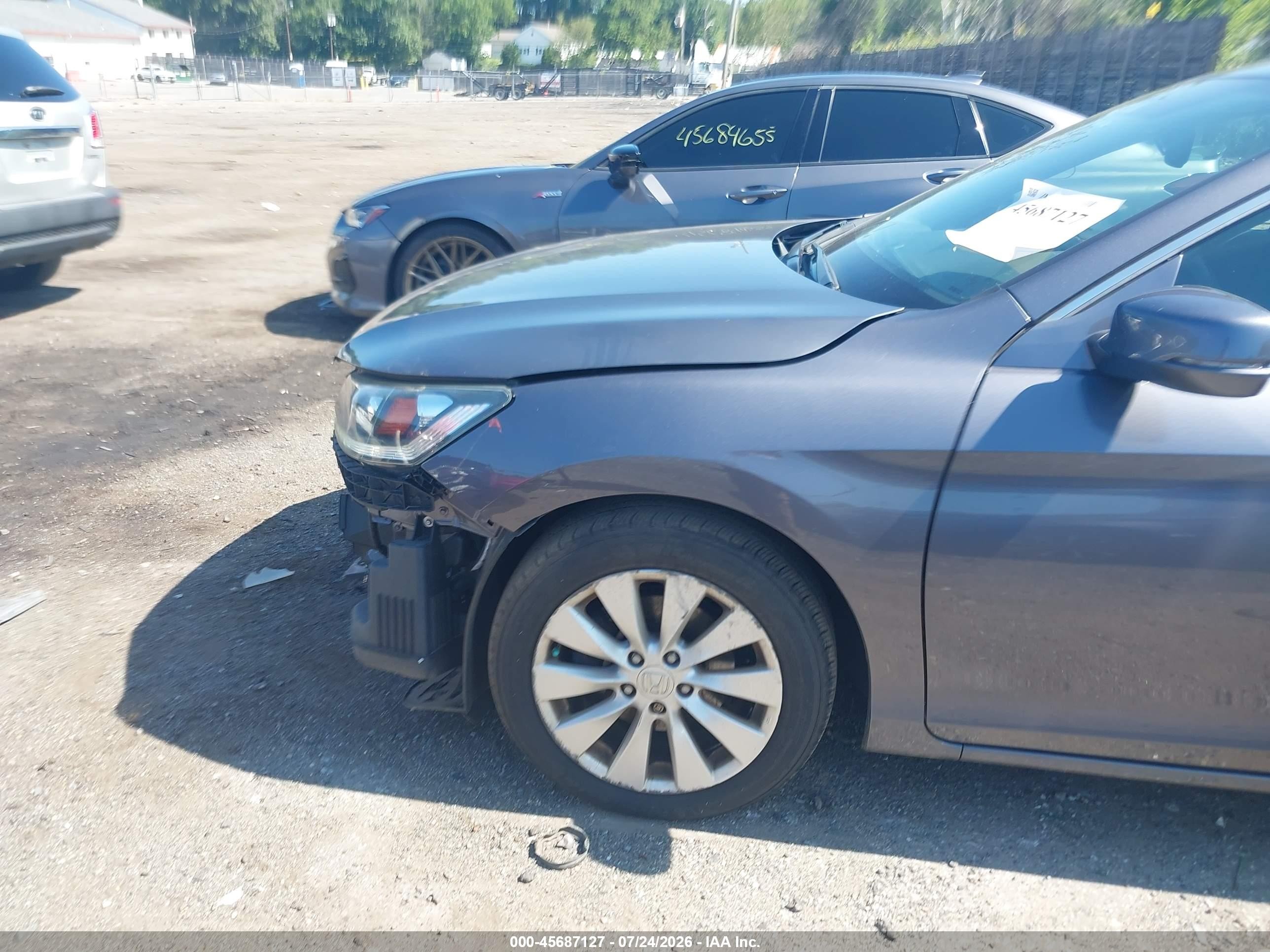 2015 Honda Accord Ex-l V-6 Серый vin: 1HGCR3F87FA019389