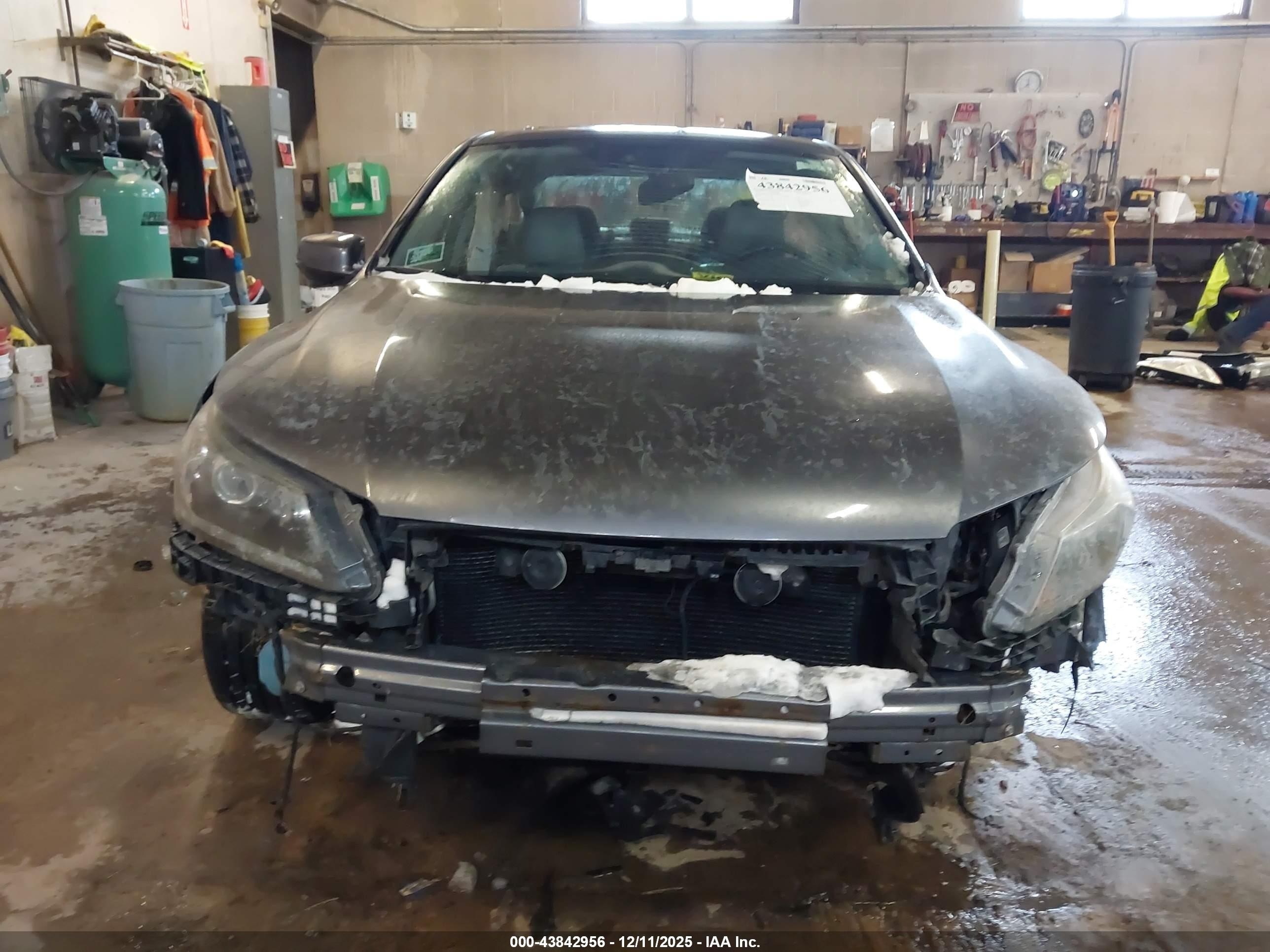2015 Honda Accord Ex-l V-6 Gray vin: 1HGCR3F87FA020316