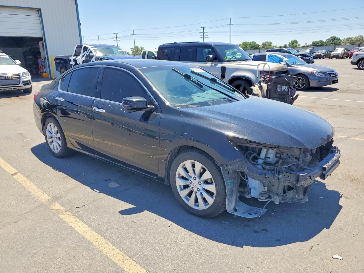 2015 Honda Accord Exl Black vin: 1HGCR3F87FA021885