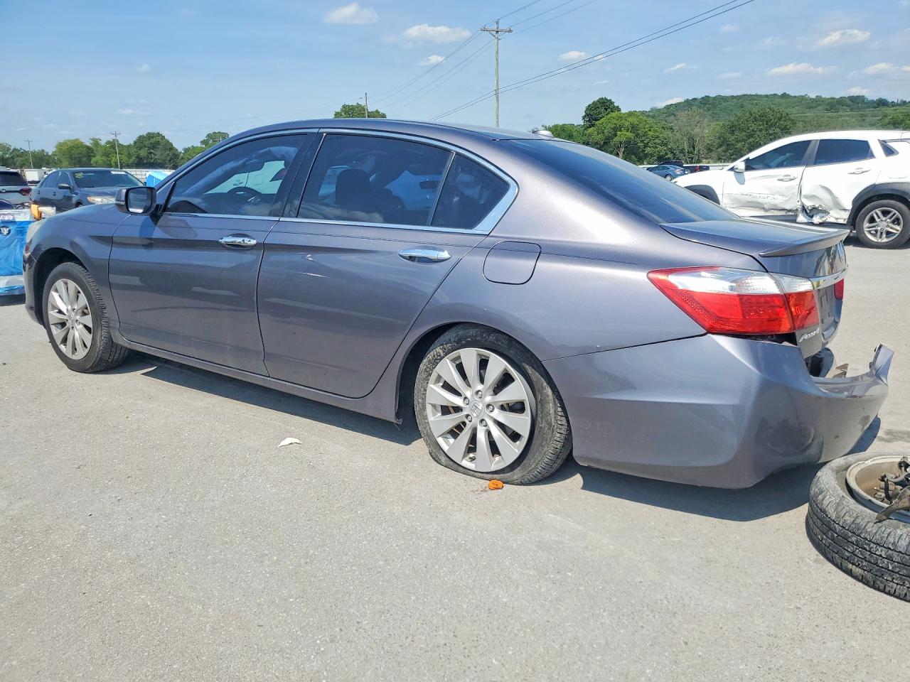 2015 Honda Accord Exl Gray vin: 1HGCR3F87FA025273