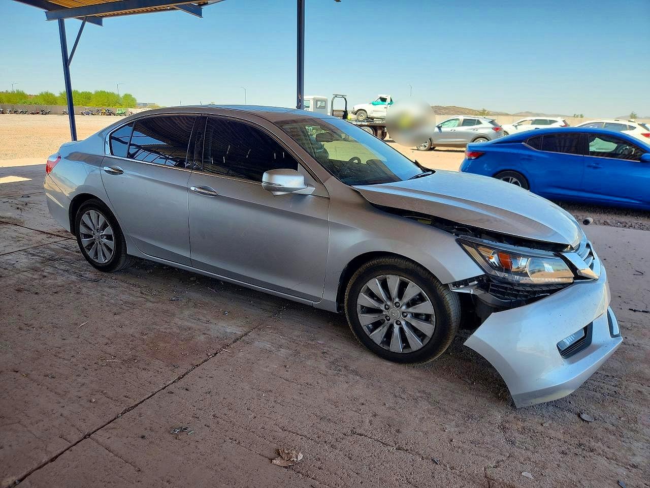 2015 Honda Accord Exl Серебряный vin: 1HGCR3F87FA025449