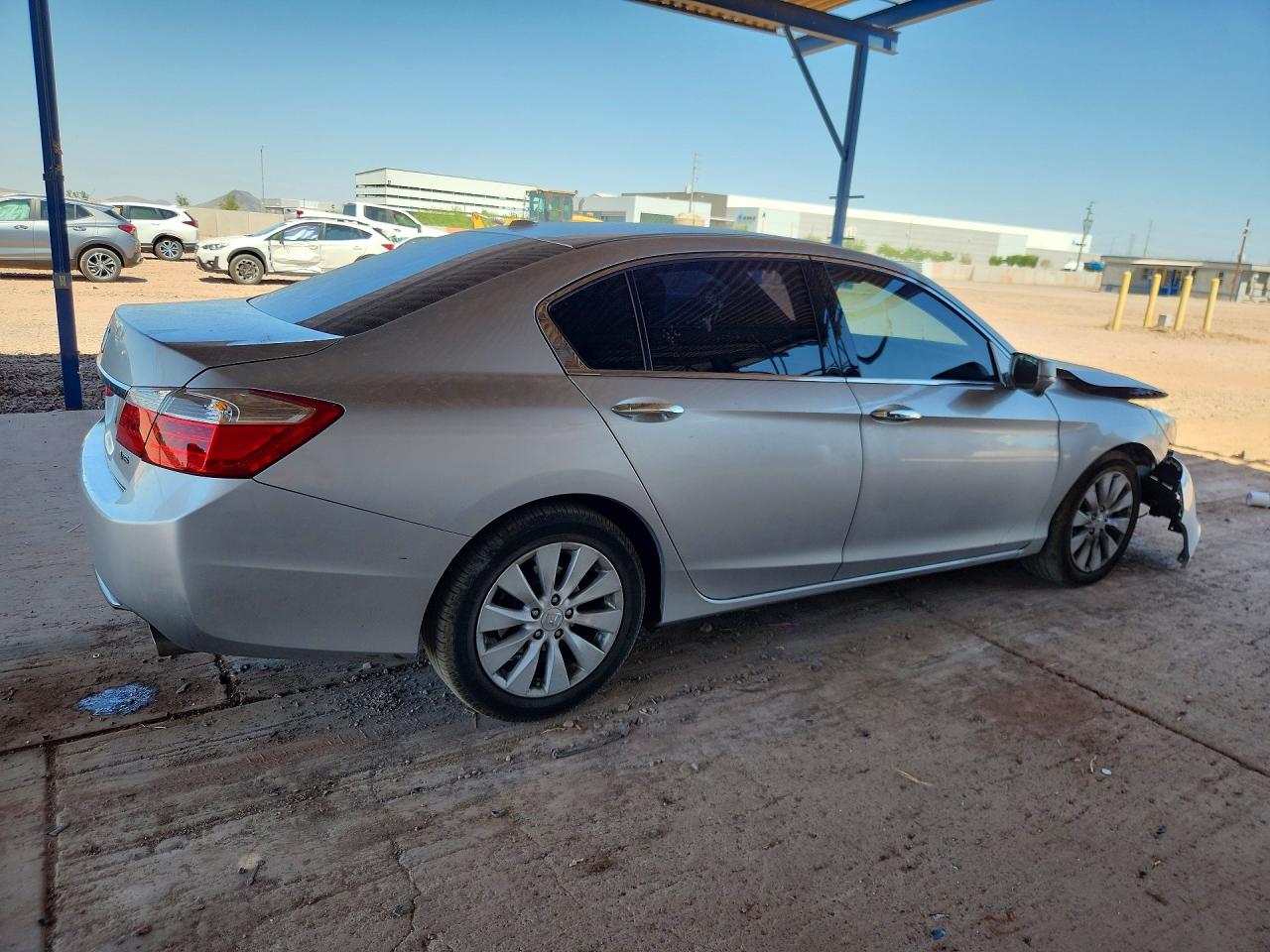 2015 Honda Accord Exl Серебряный vin: 1HGCR3F87FA025449