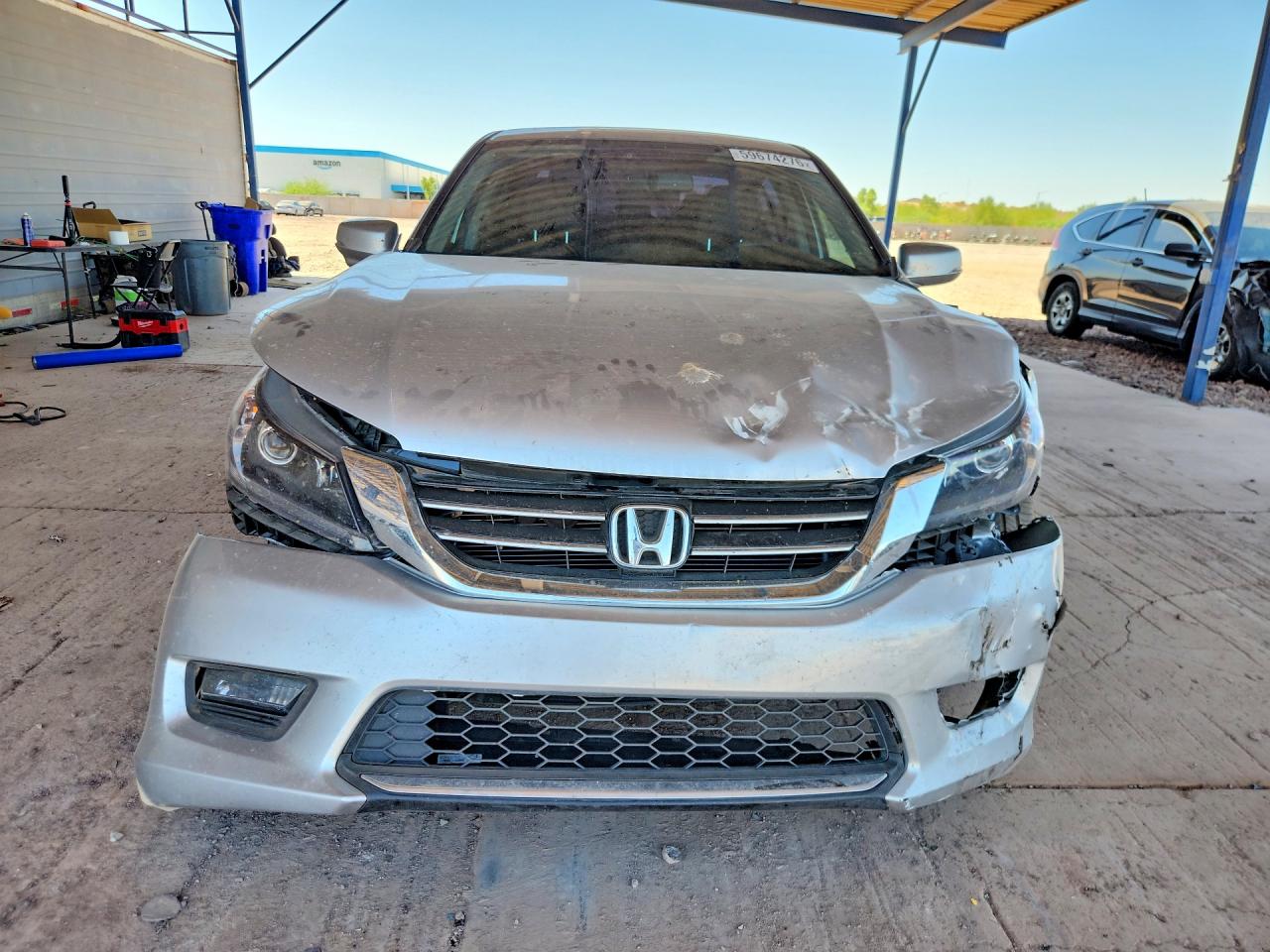 2015 Honda Accord Exl Серебряный vin: 1HGCR3F87FA025449