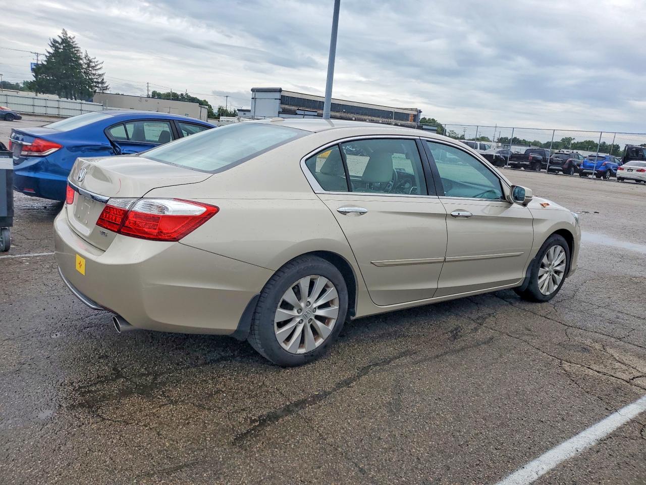2015 Honda Accord Exl Beige vin: 1HGCR3F87FA028142