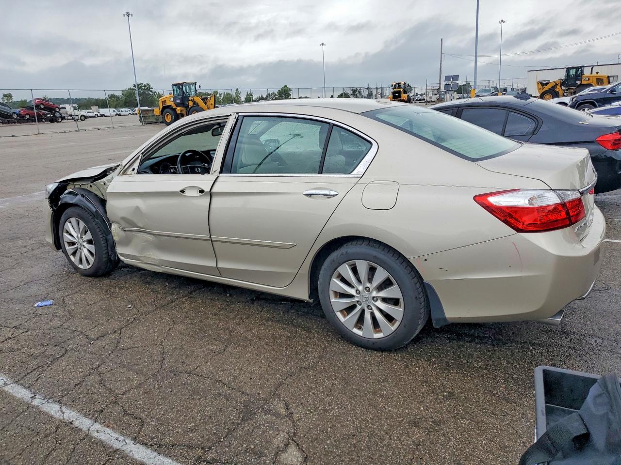 2015 Honda Accord Exl Beige vin: 1HGCR3F87FA028142