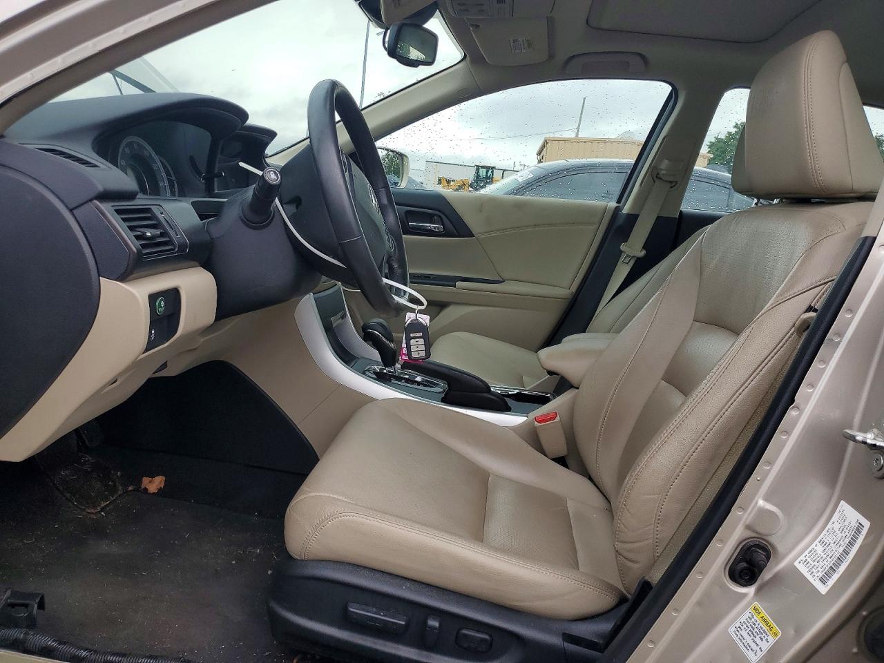 2015 Honda Accord Exl Beige vin: 1HGCR3F87FA028142