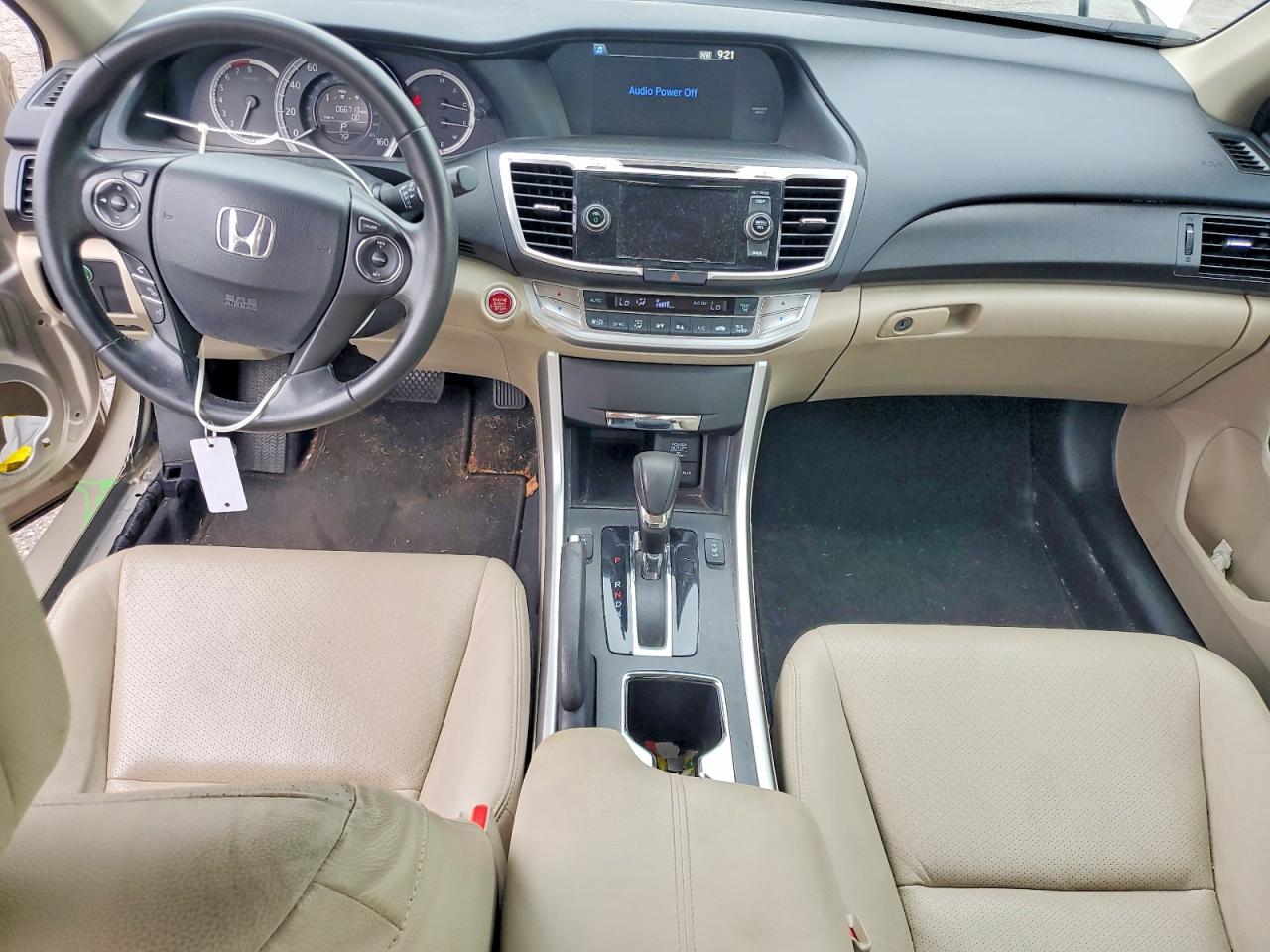 2015 Honda Accord Exl Beige vin: 1HGCR3F87FA028142