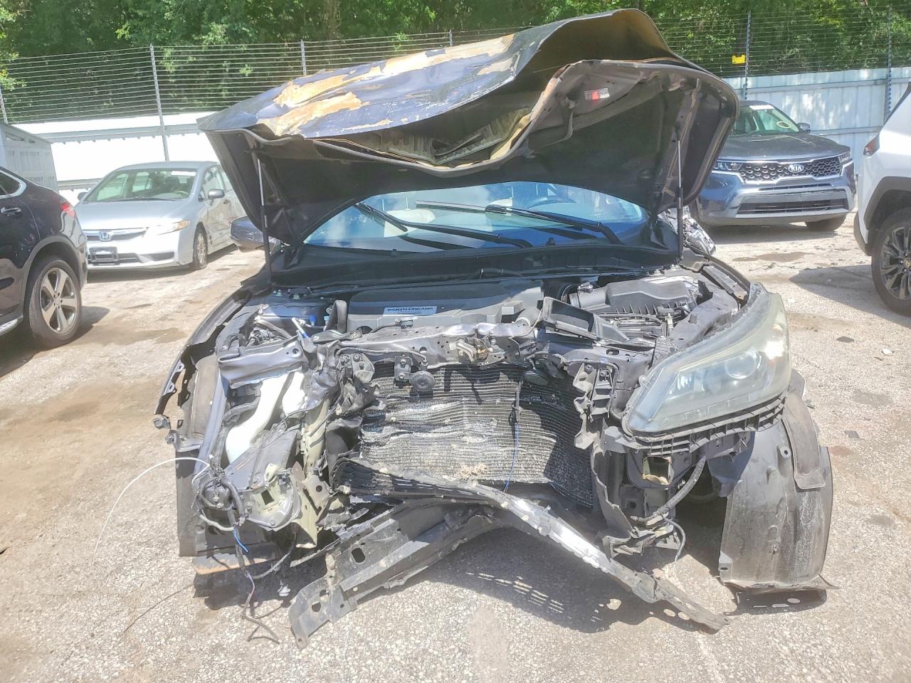 2015 Honda Accord Exl Угольный vin: 1HGCR3F87FA038072