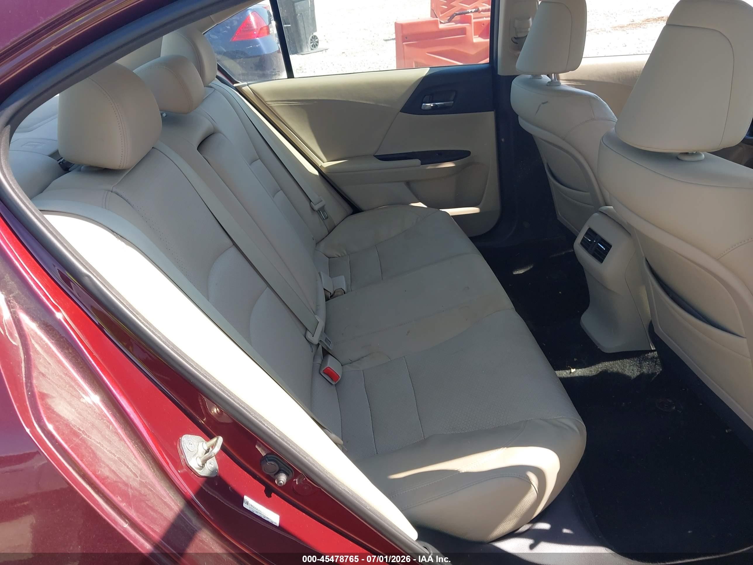 2013 Honda Accord Ex-l V-6 Red vin: 1HGCR3F88DA003506