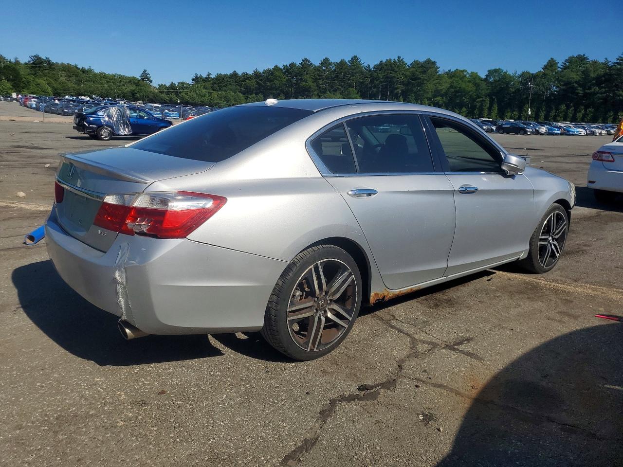 2013 Honda Accord Exl Серебряный vin: 1HGCR3F88DA010617