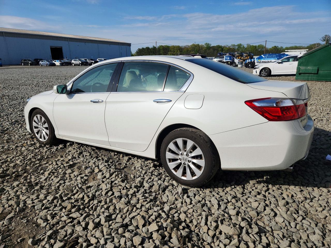 2013 Honda Accord Exl White vin: 1HGCR3F88DA014988