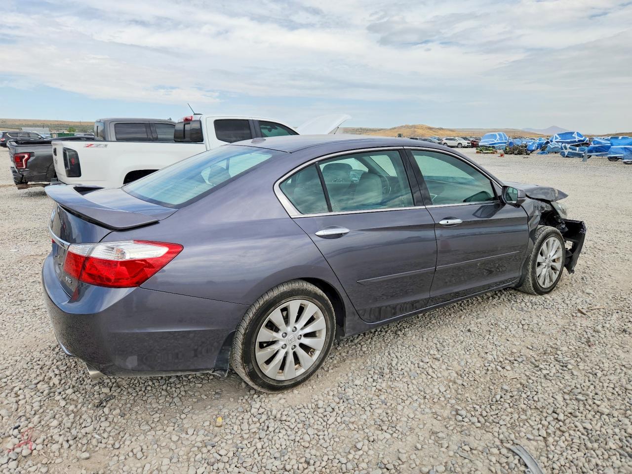 2013 Honda Accord Exl Gray vin: 1HGCR3F88DA018359