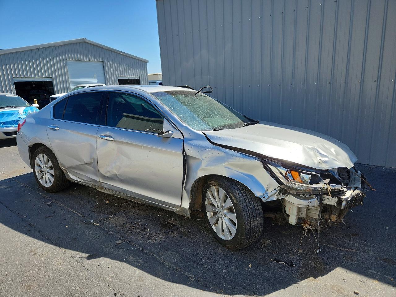 2013 Honda Accord Exl Silver vin: 1HGCR3F88DA029068