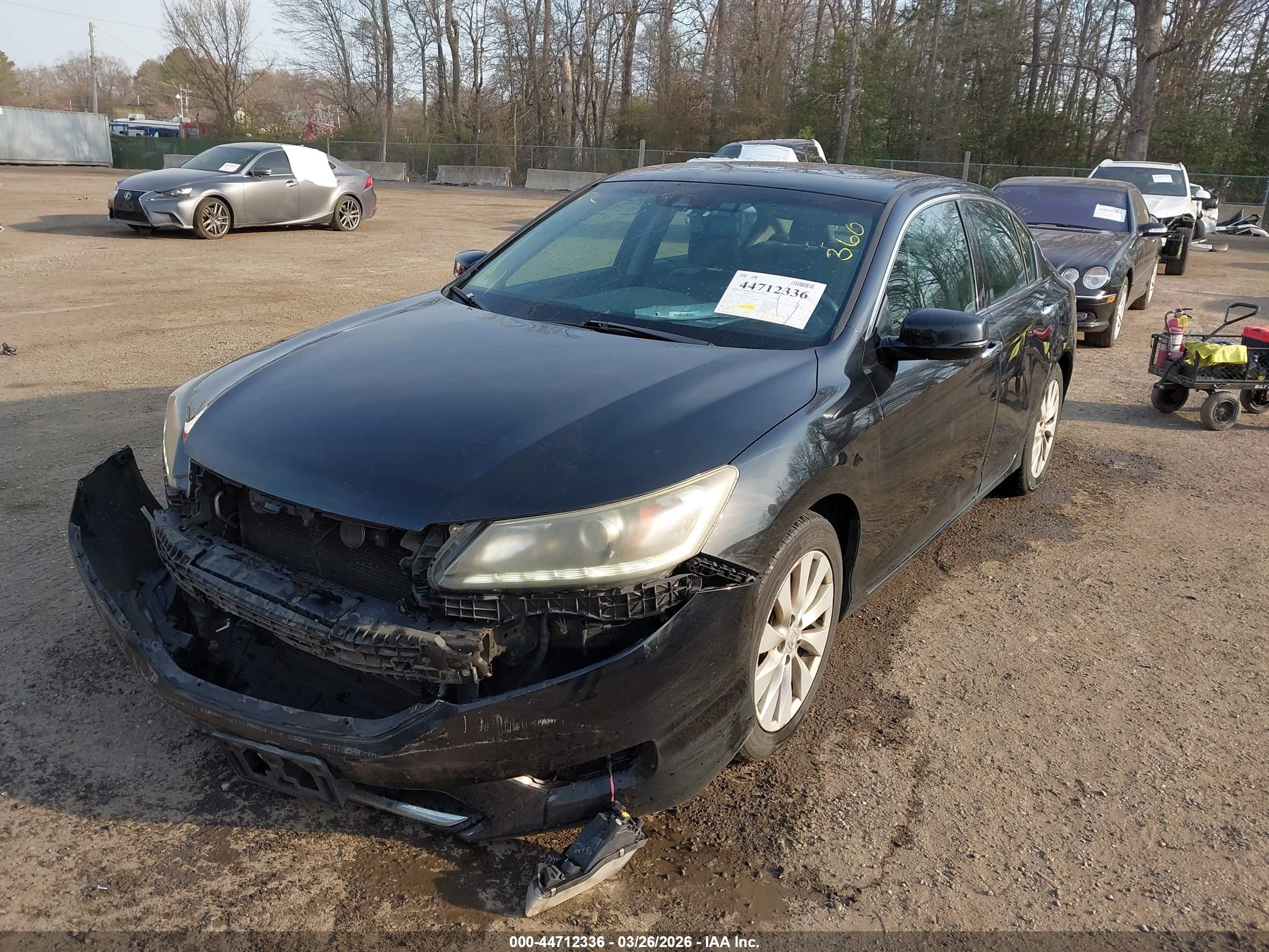 2013 Honda Accord Ex-l V-6 Черный vin: 1HGCR3F88DA033735