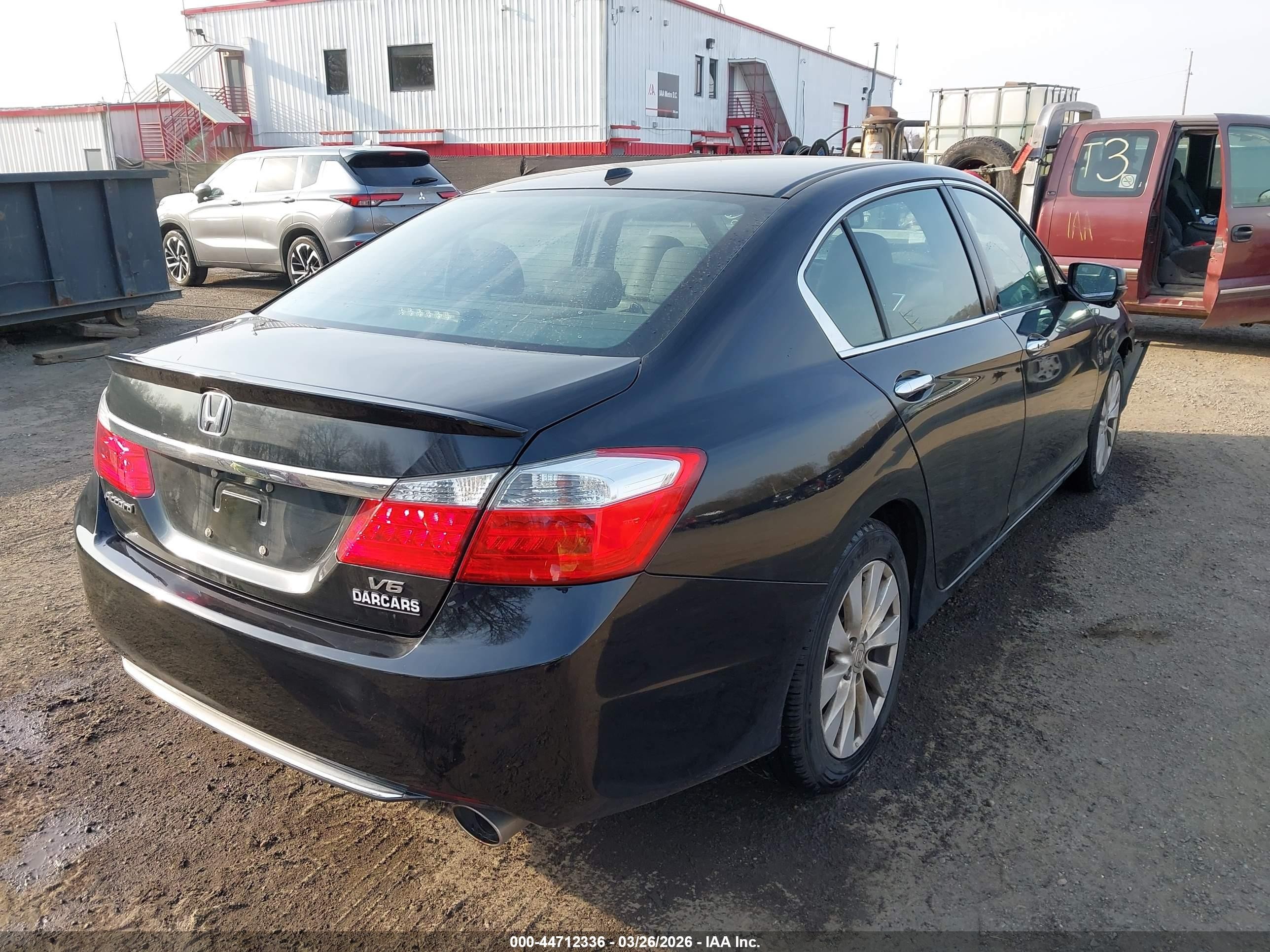 2013 Honda Accord Ex-l V-6 Черный vin: 1HGCR3F88DA033735