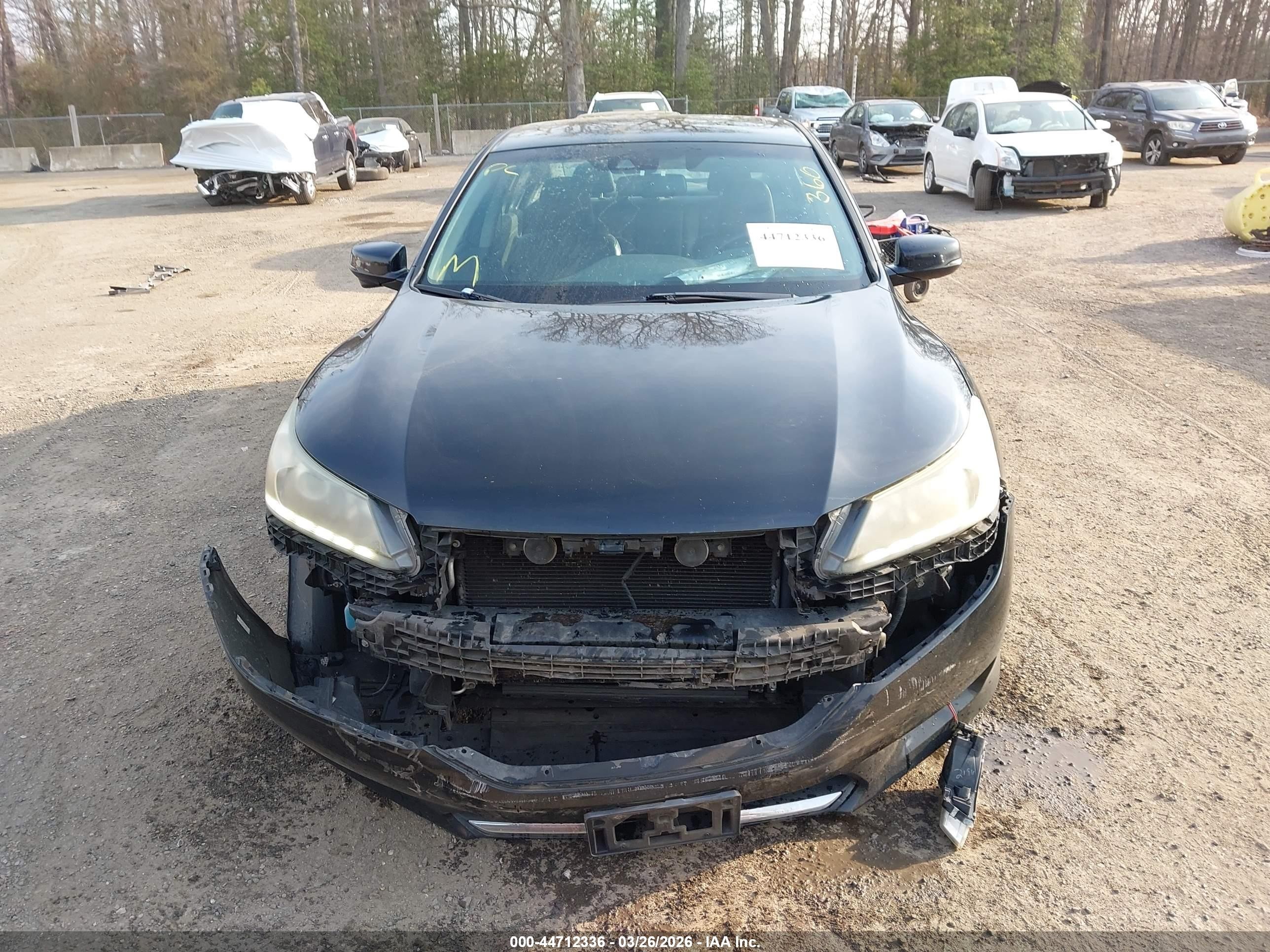 2013 Honda Accord Ex-l V-6 Черный vin: 1HGCR3F88DA033735