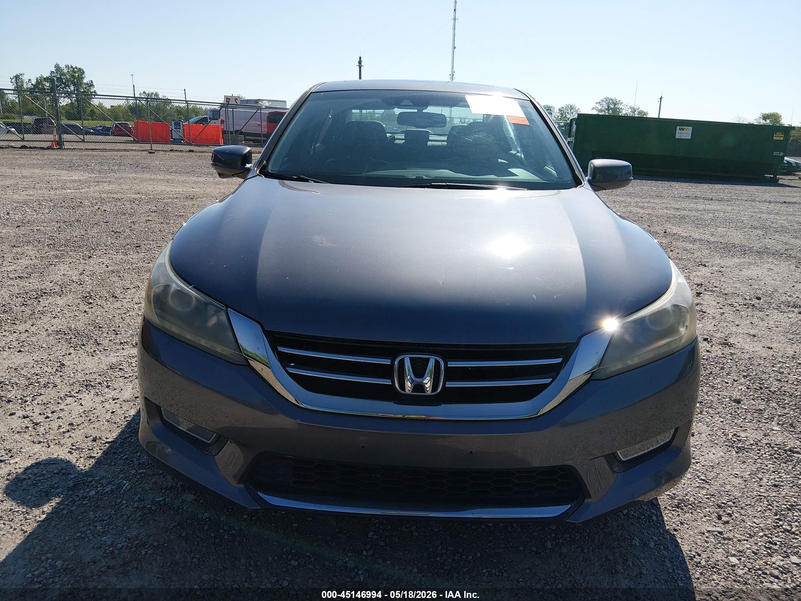 2013 Honda Accord Ex-l V-6 Gray vin: 1HGCR3F88DA039325