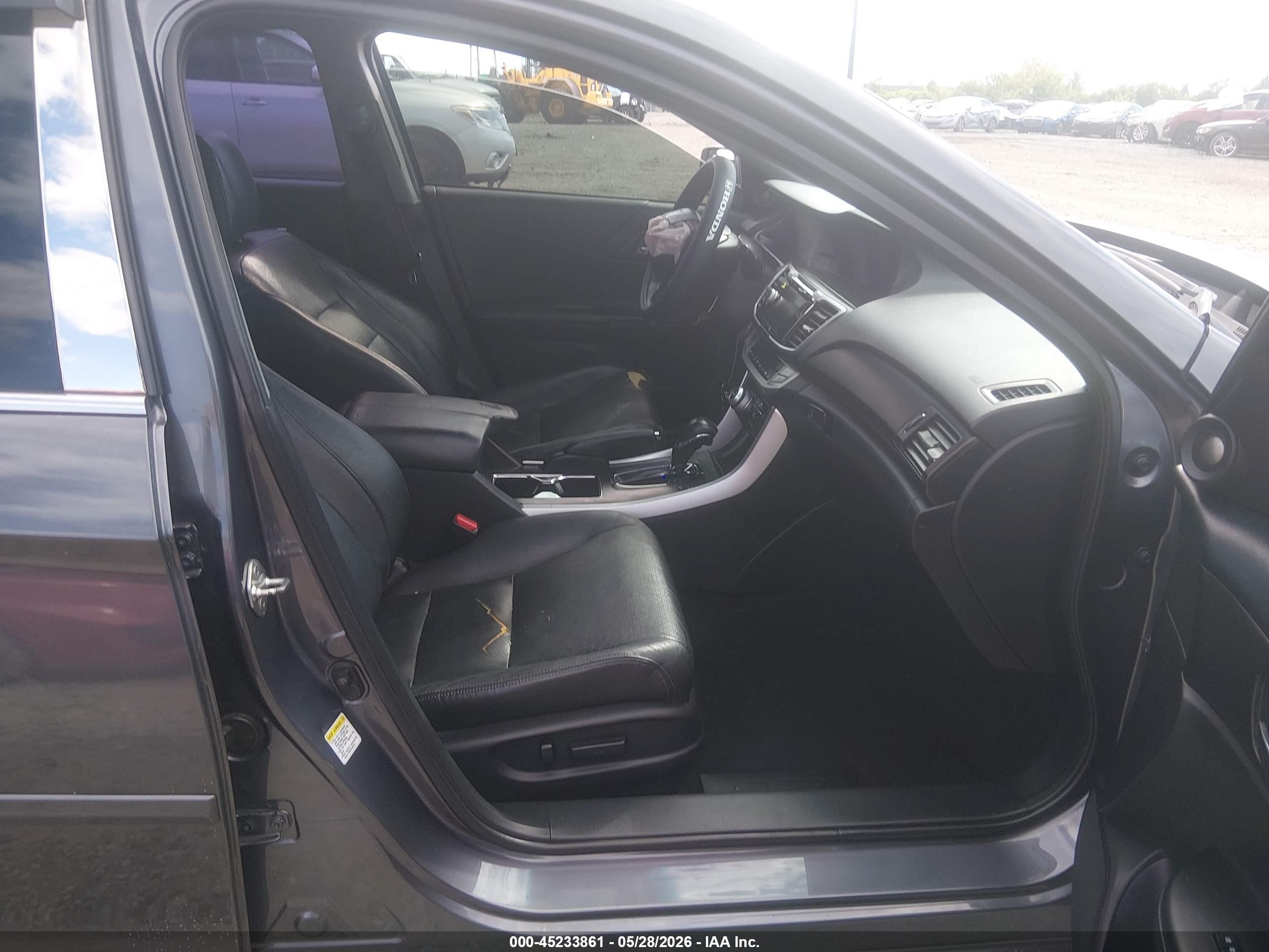2013 Honda Accord Ex-l V-6 Gray vin: 1HGCR3F88DA041334