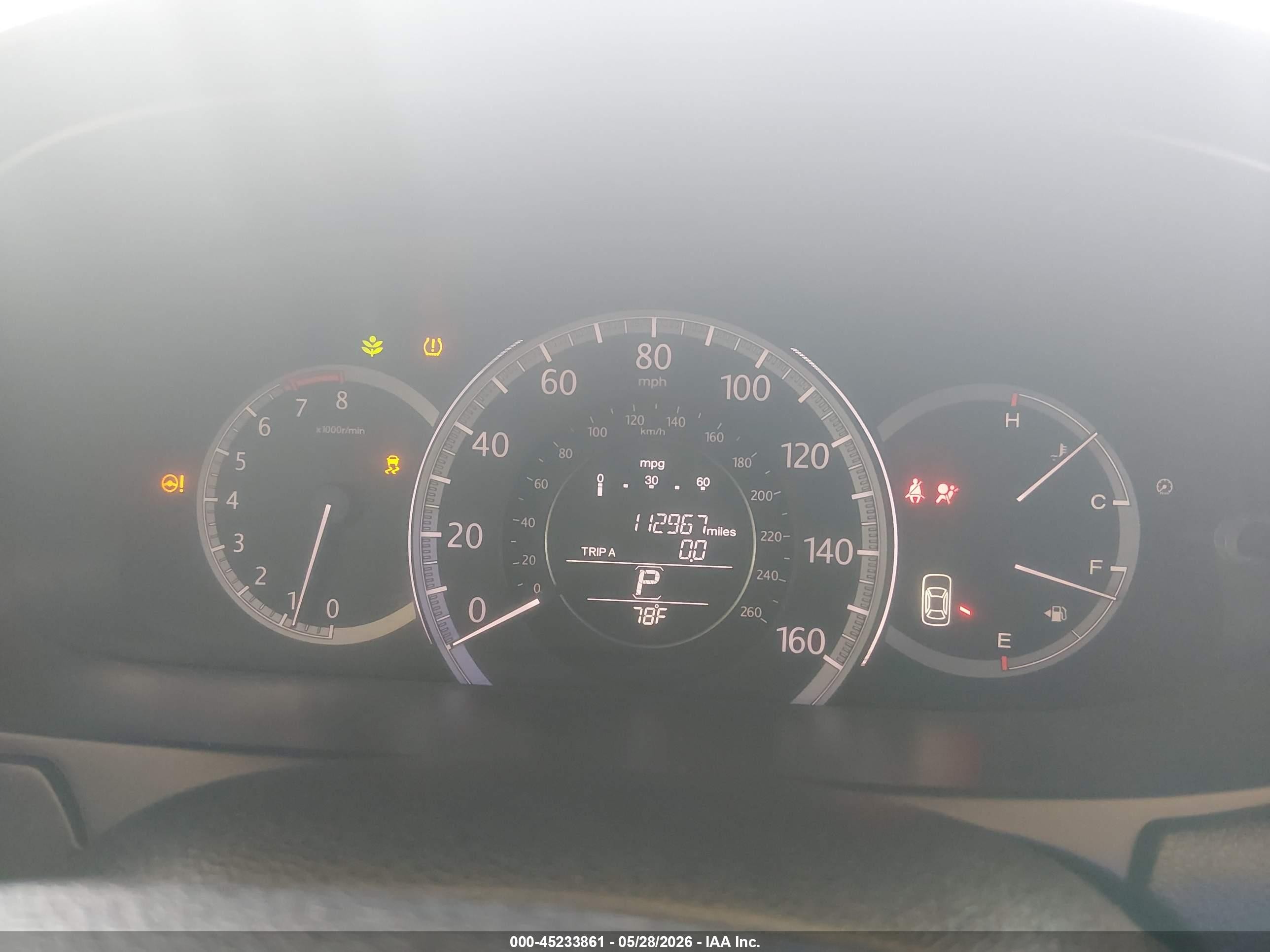 2013 Honda Accord Ex-l V-6 Gray vin: 1HGCR3F88DA041334