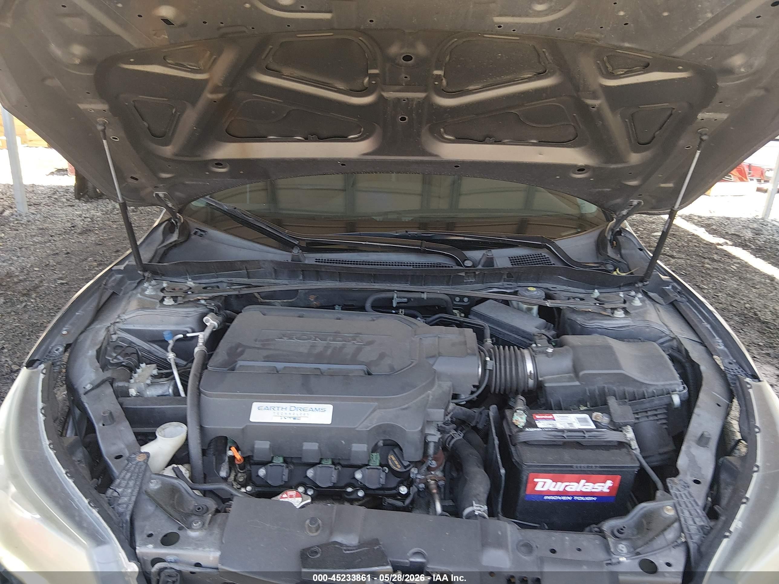 2013 Honda Accord Ex-l V-6 Gray vin: 1HGCR3F88DA041334