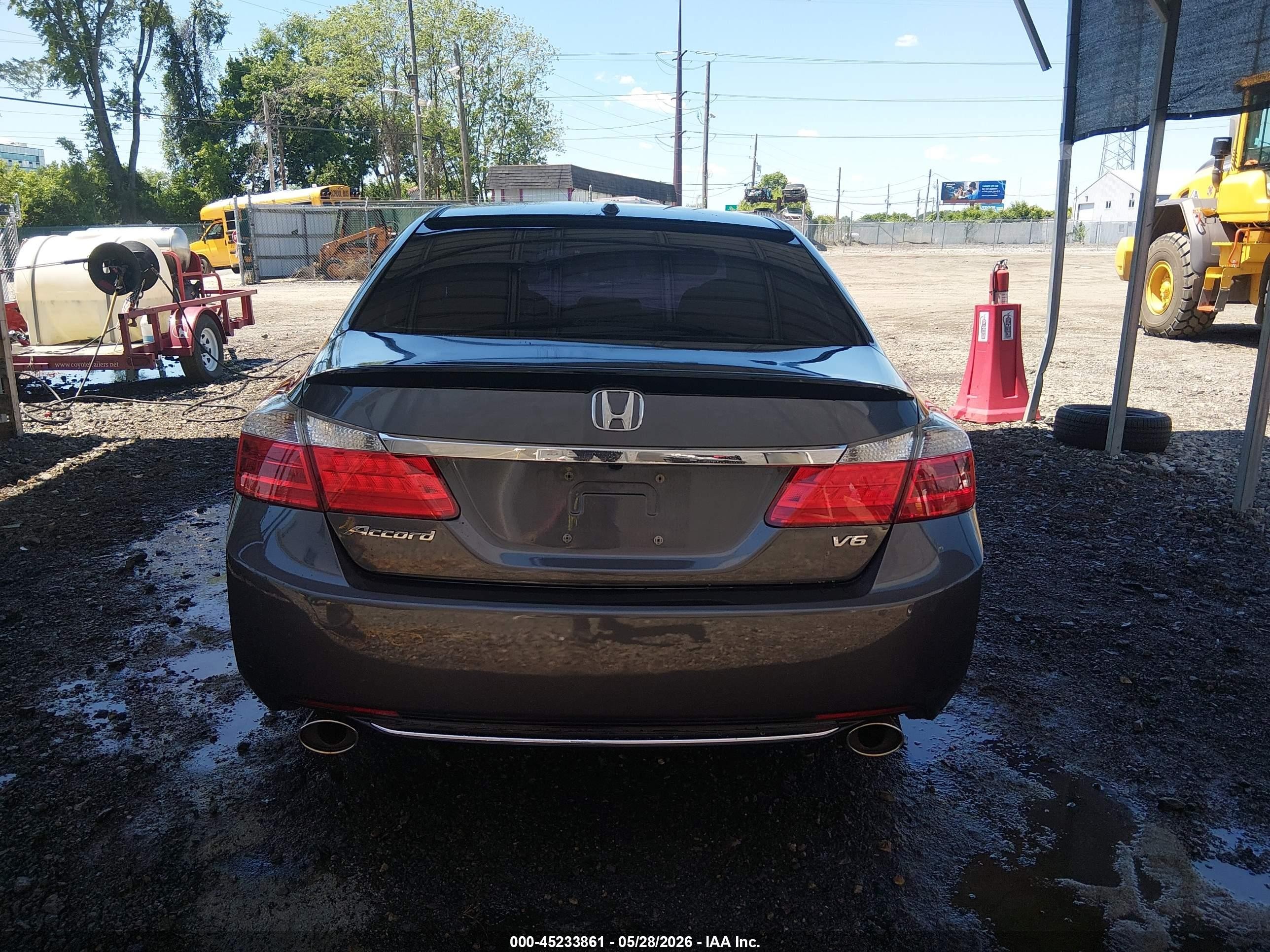 2013 Honda Accord Ex-l V-6 Gray vin: 1HGCR3F88DA041334