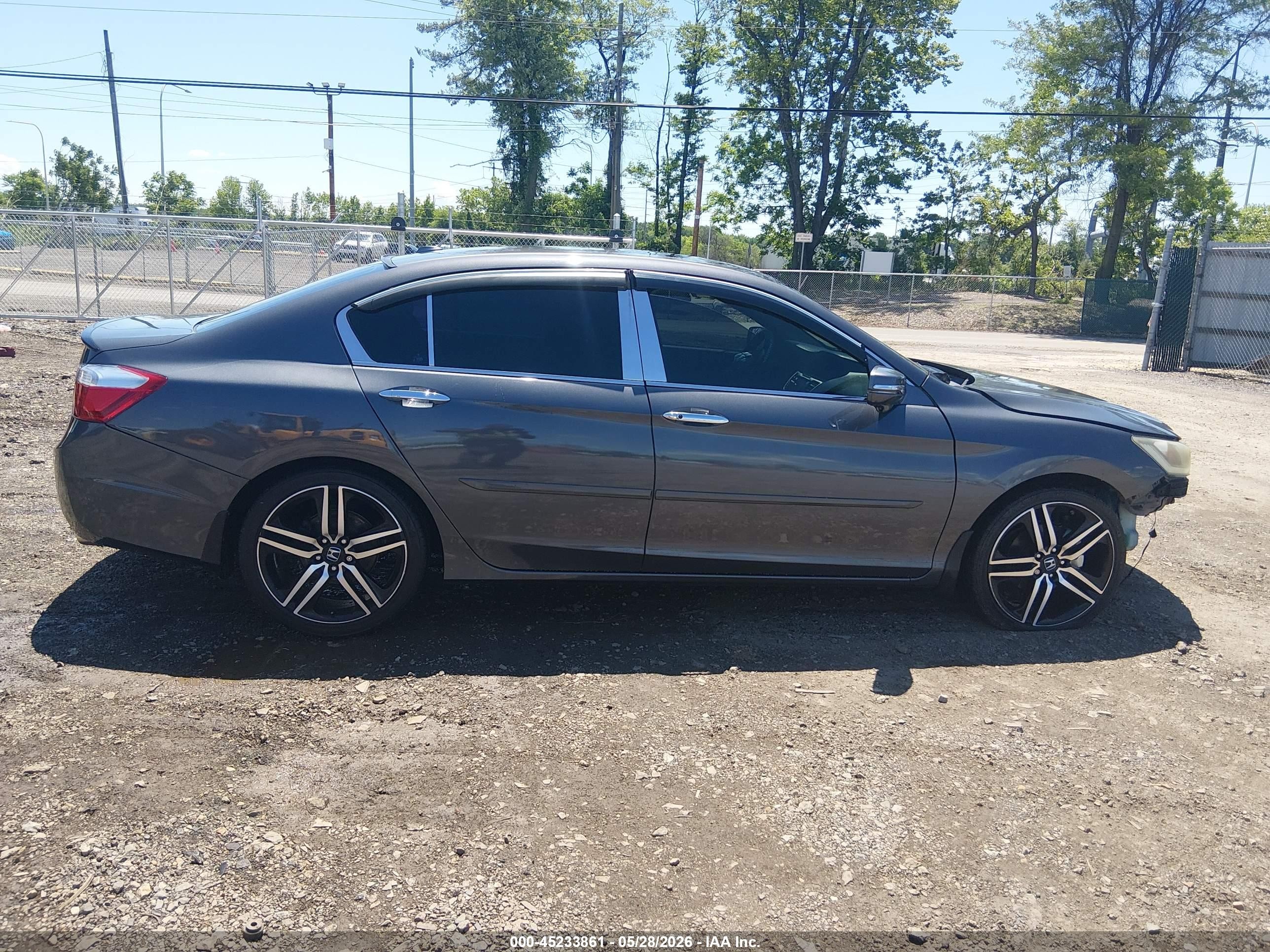 2013 Honda Accord Ex-l V-6 Gray vin: 1HGCR3F88DA041334