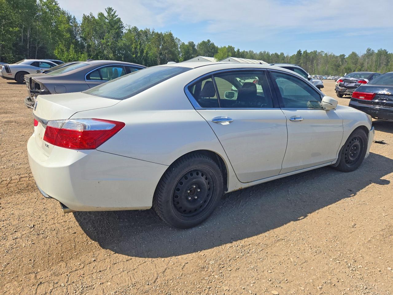 2013 Honda Accord Exl White vin: 1HGCR3F88DA800936