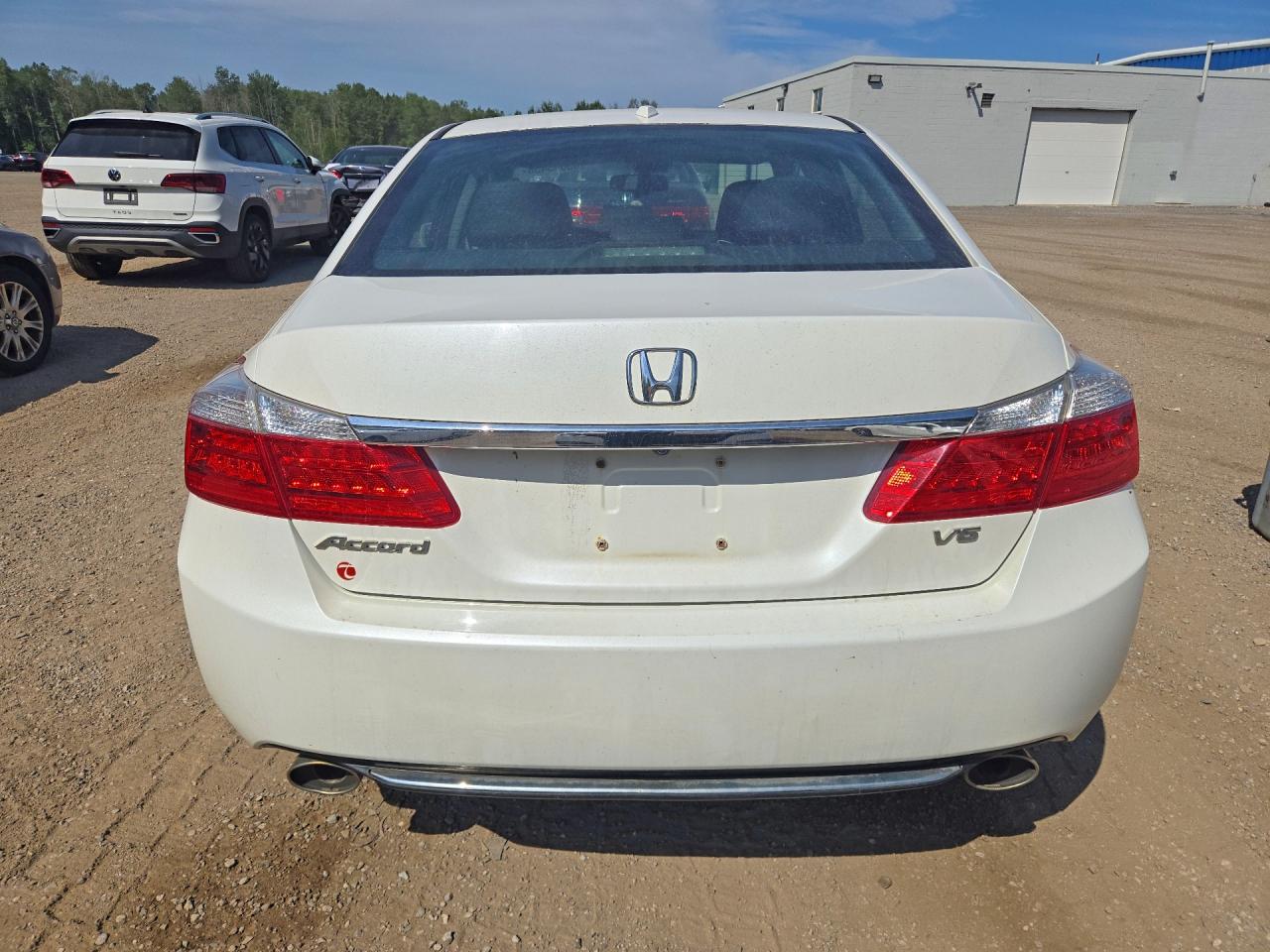 2013 Honda Accord Exl White vin: 1HGCR3F88DA800936