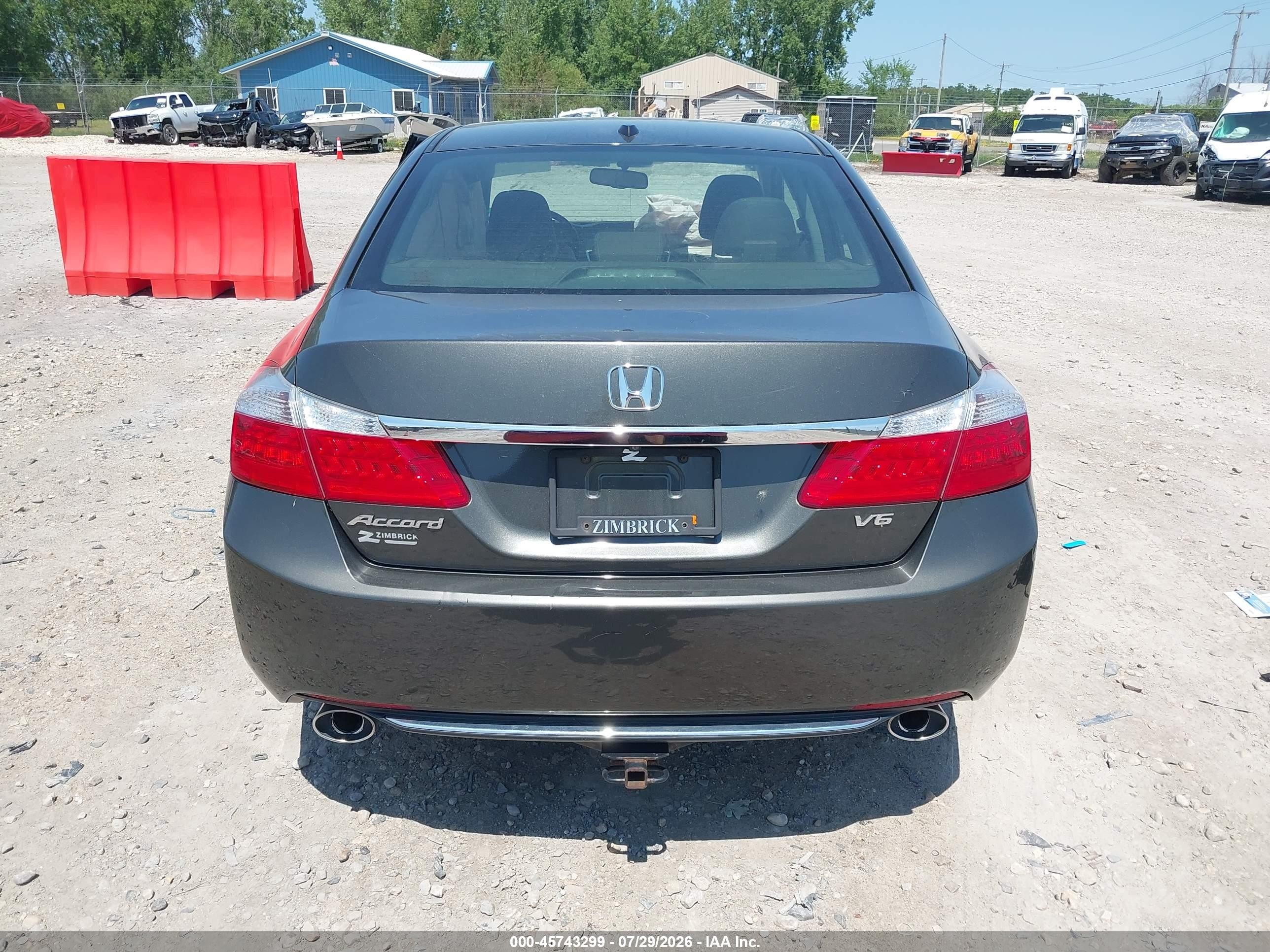 2014 Honda Accord Ex-l V-6 Серый vin: 1HGCR3F88EA007444