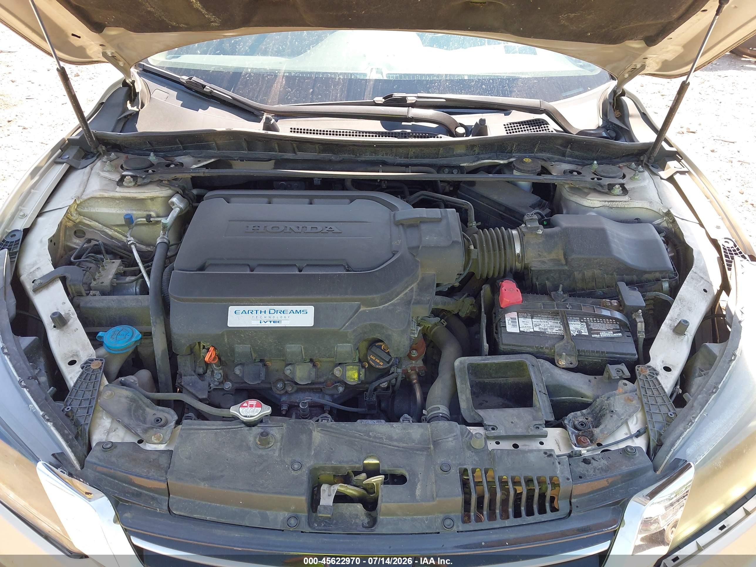 2014 Honda Accord Ex-l V-6 Gold vin: 1HGCR3F88EA019187