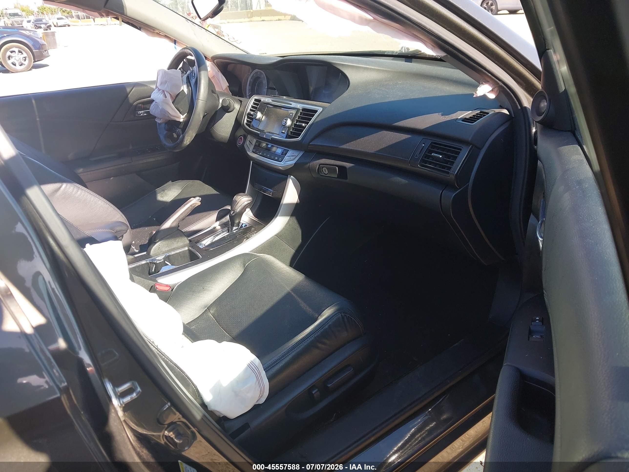 2014 Honda Accord Ex-l V-6 Gray vin: 1HGCR3F88EA034482