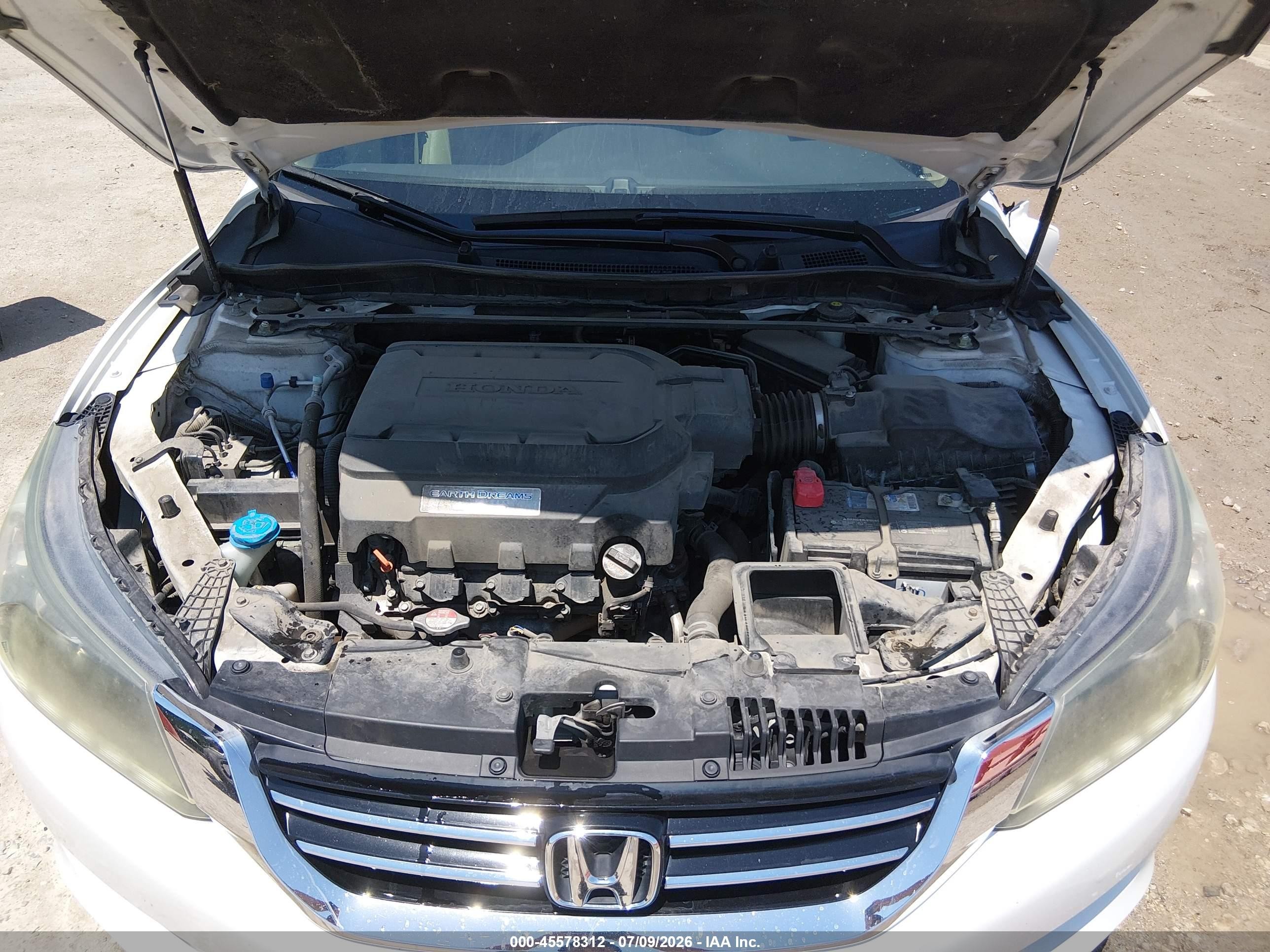 2015 Honda Accord Ex-l V-6 White vin: 1HGCR3F88FA002729