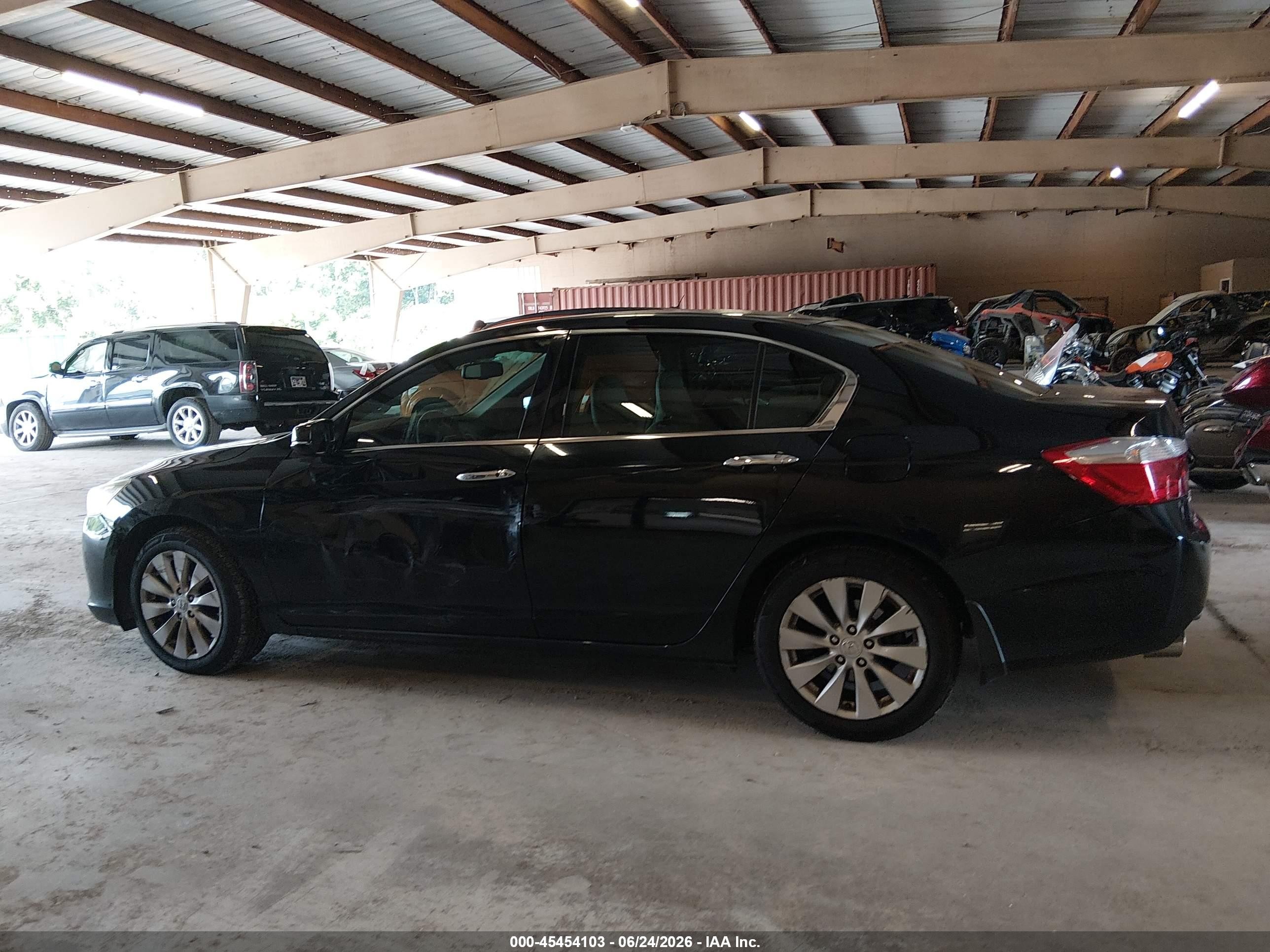 2015 Honda Accord Ex-l V-6 Black vin: 1HGCR3F88FA006943