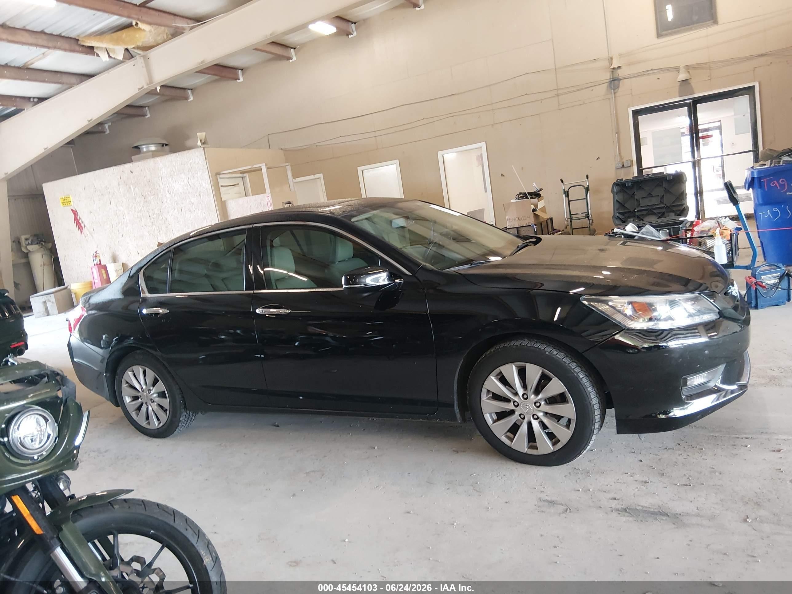 2015 Honda Accord Ex-l V-6 Black vin: 1HGCR3F88FA006943