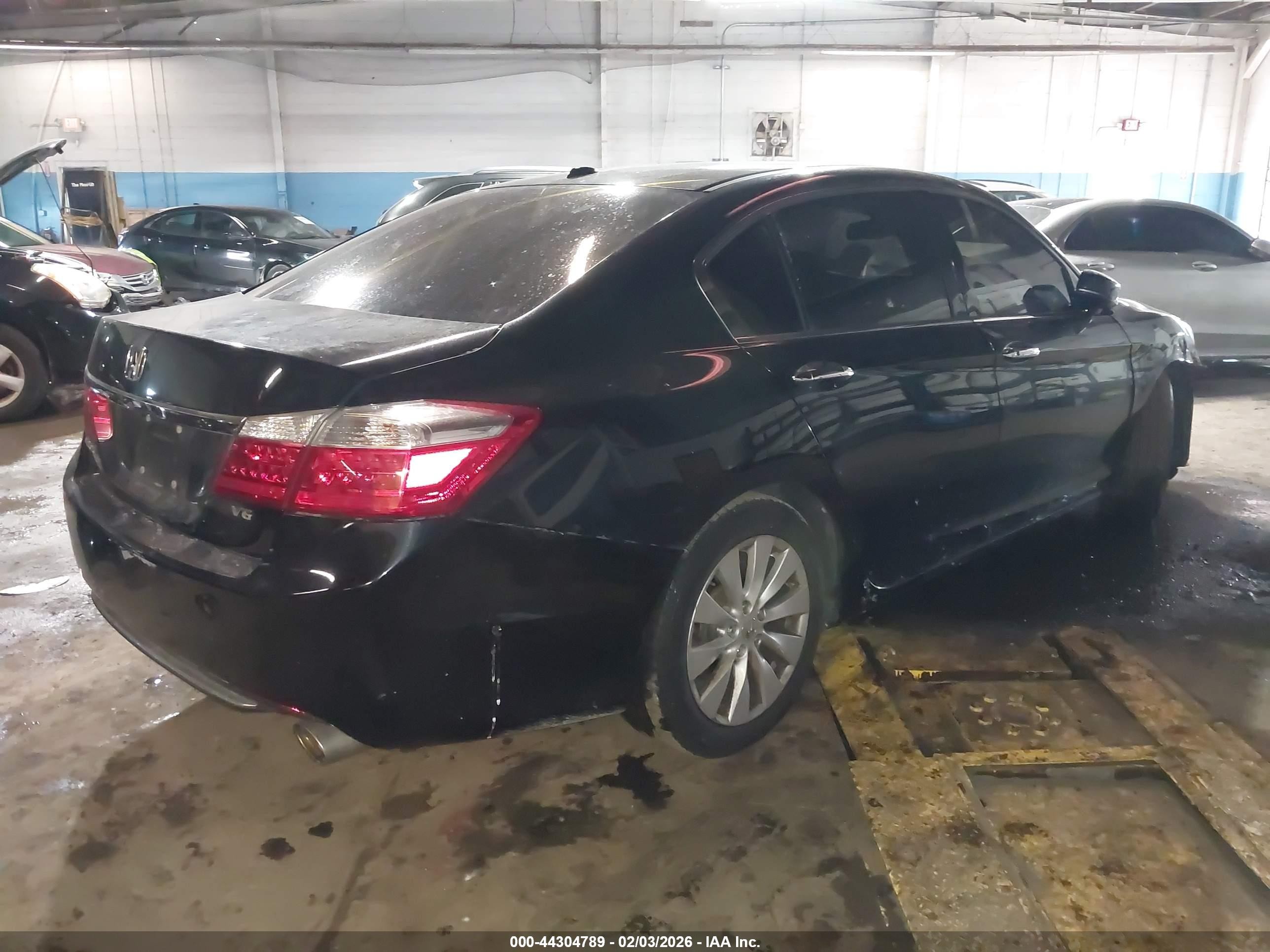 2015 Honda Accord Ex-l V-6 Black vin: 1HGCR3F88FA021927