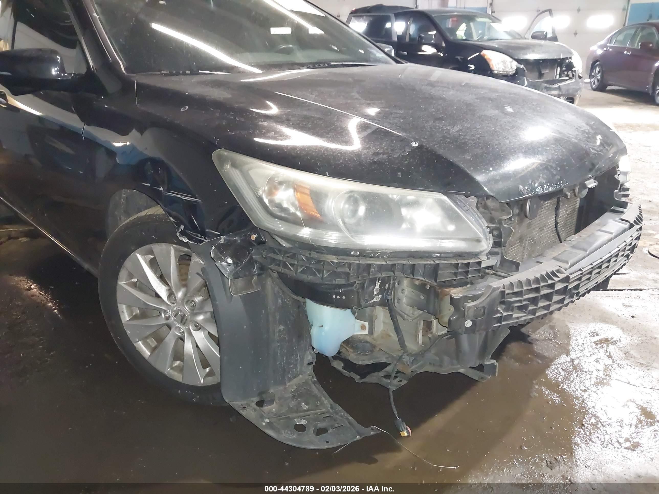 2015 Honda Accord Ex-l V-6 Black vin: 1HGCR3F88FA021927