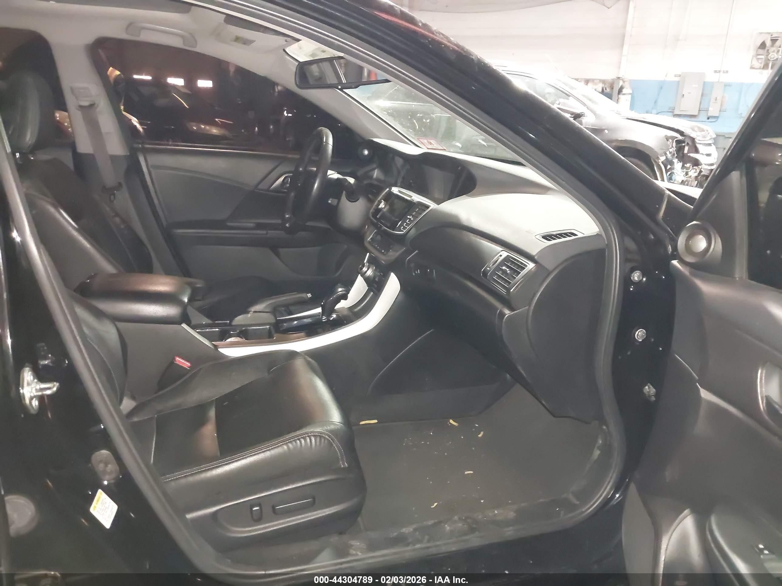 2015 Honda Accord Ex-l V-6 Black vin: 1HGCR3F88FA021927