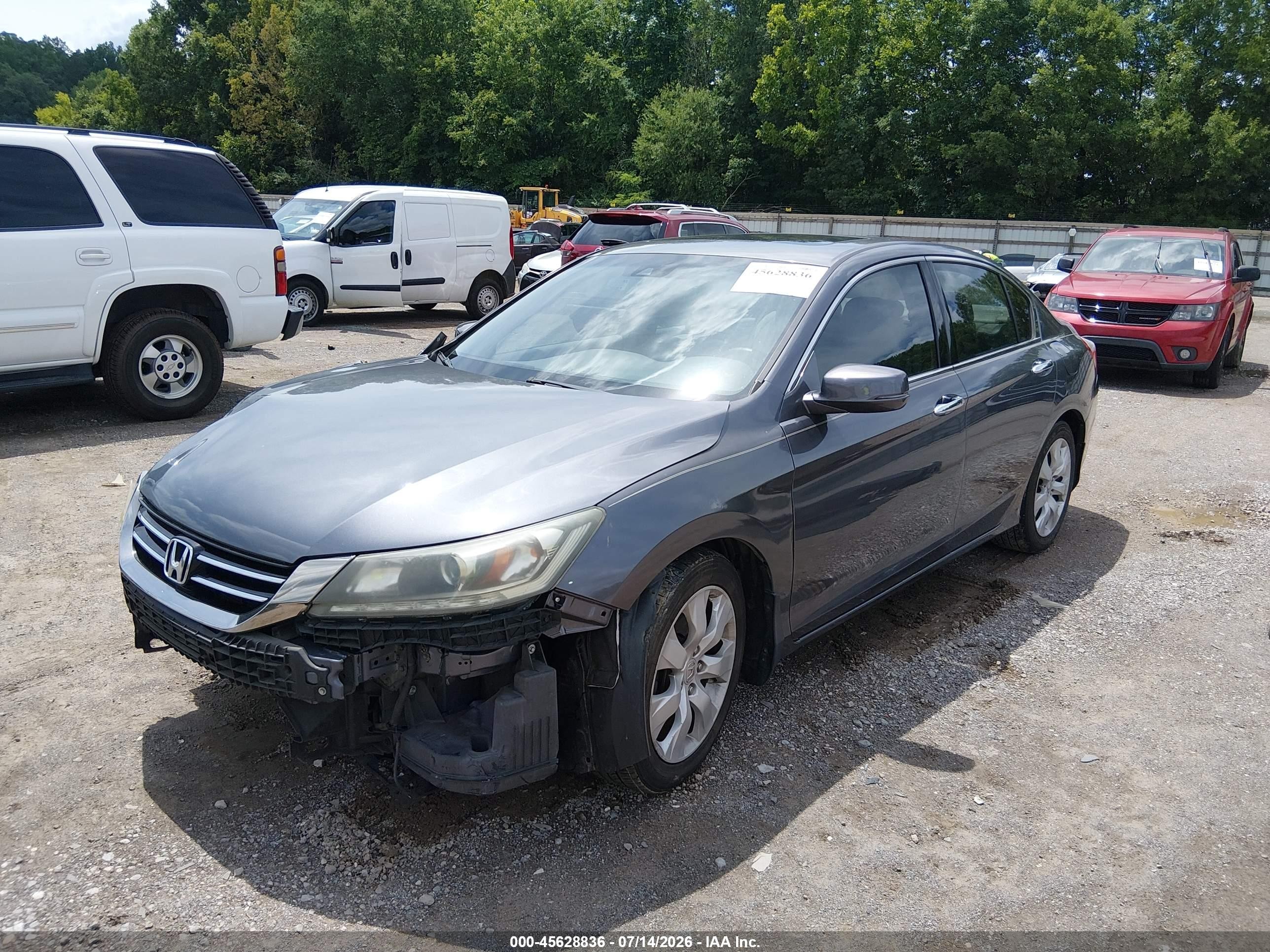 2013 Honda Accord Ex-l V-6 Silver vin: 1HGCR3F89DA003191