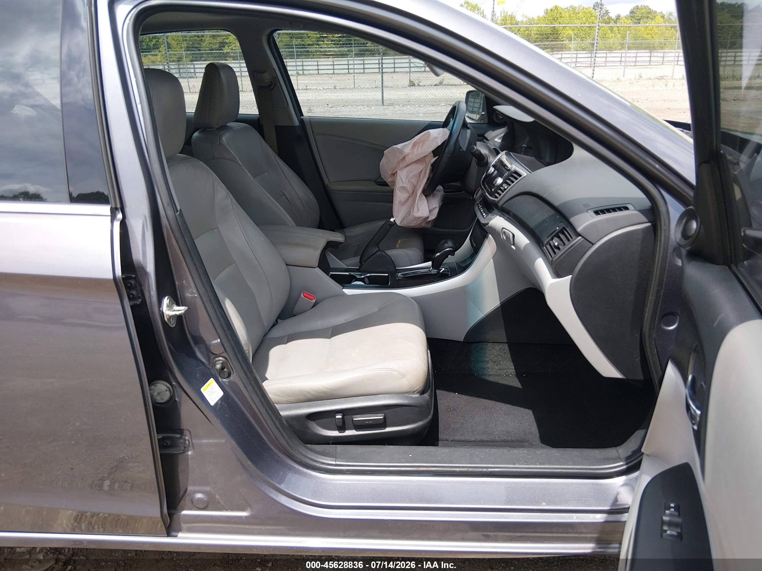 2013 Honda Accord Ex-l V-6 Silver vin: 1HGCR3F89DA003191