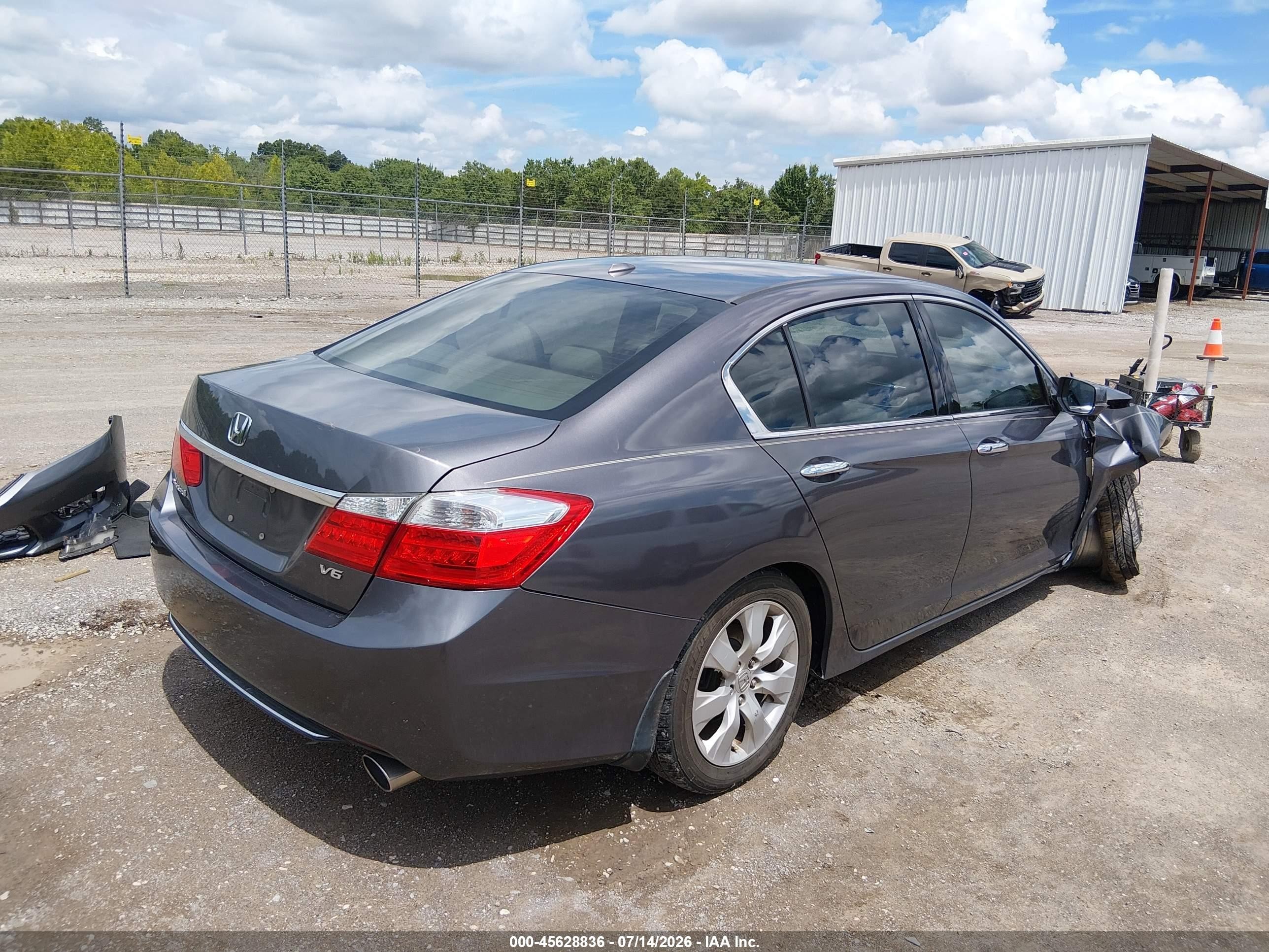 2013 Honda Accord Ex-l V-6 Silver vin: 1HGCR3F89DA003191