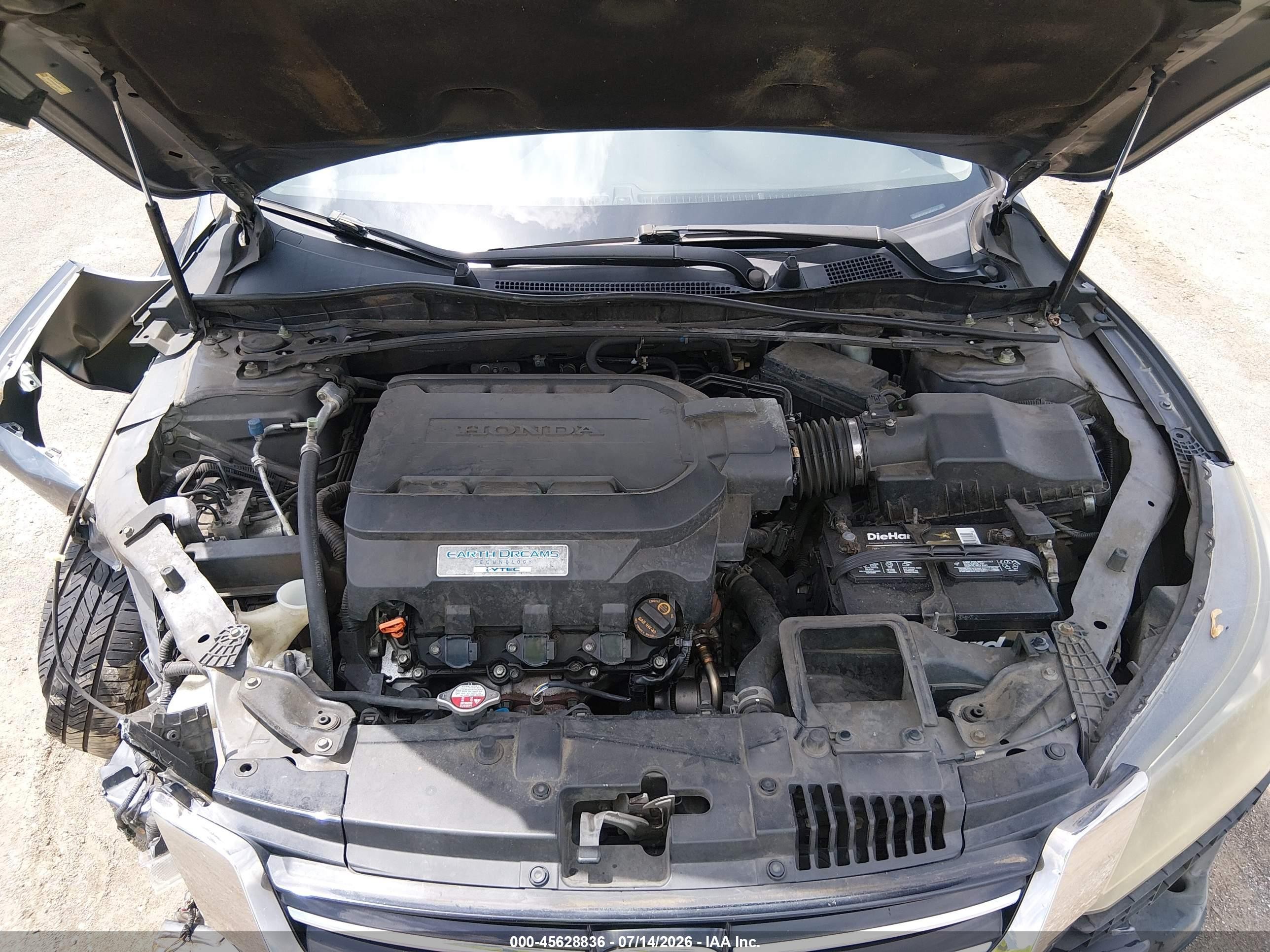 2013 Honda Accord Ex-l V-6 Silver vin: 1HGCR3F89DA003191
