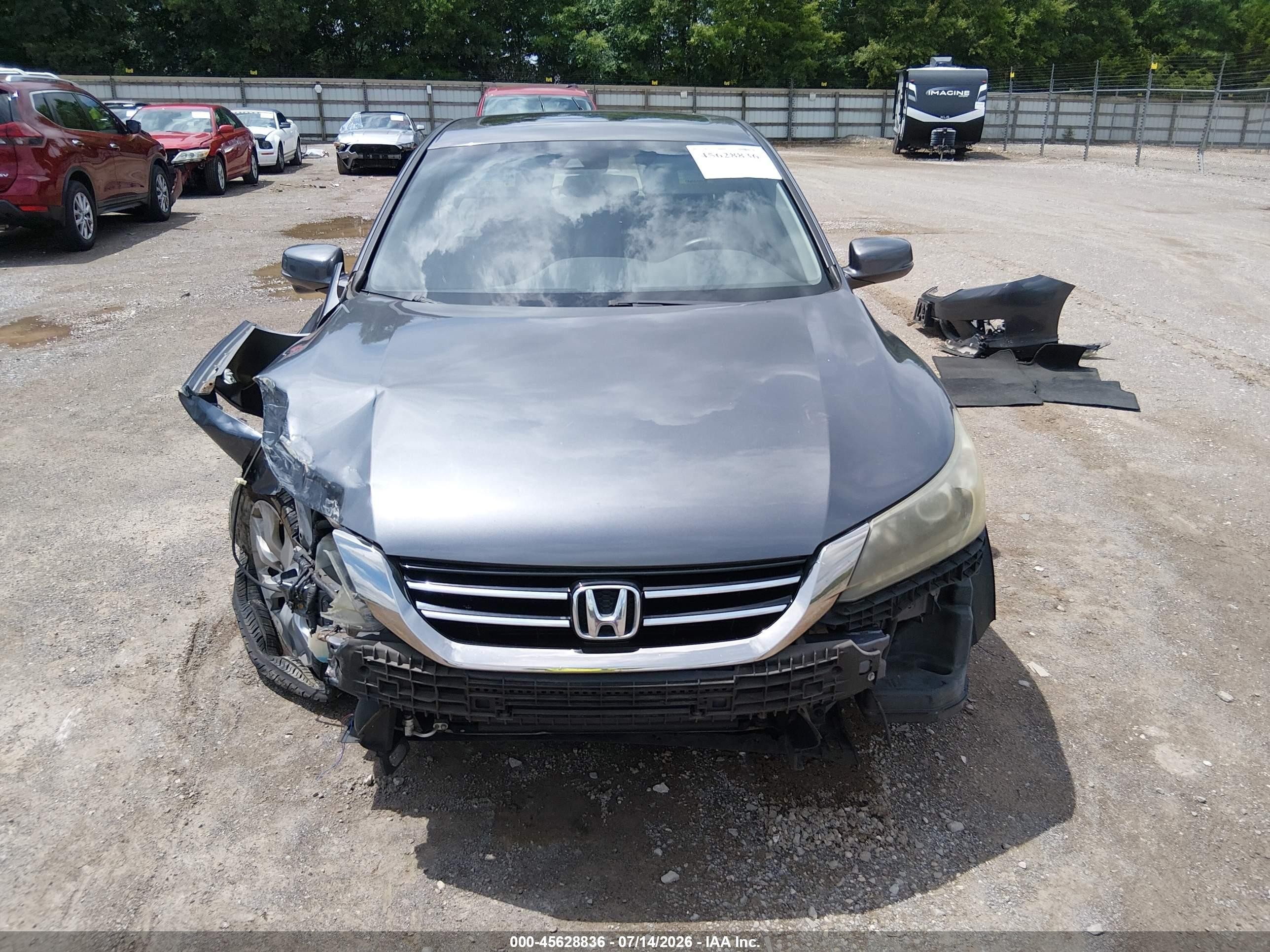 2013 Honda Accord Ex-l V-6 Silver vin: 1HGCR3F89DA003191